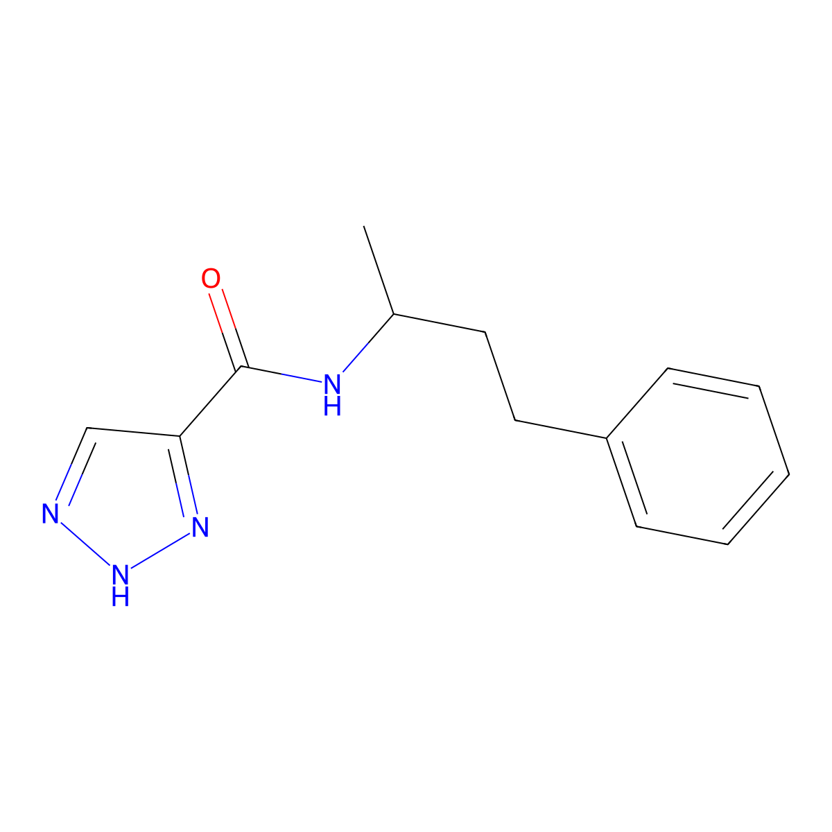N-(4-phenylbutan-2-yl)-1H-1,2,3-triazole-5-carboxamide molecular structure, CAS 1360367-32-3