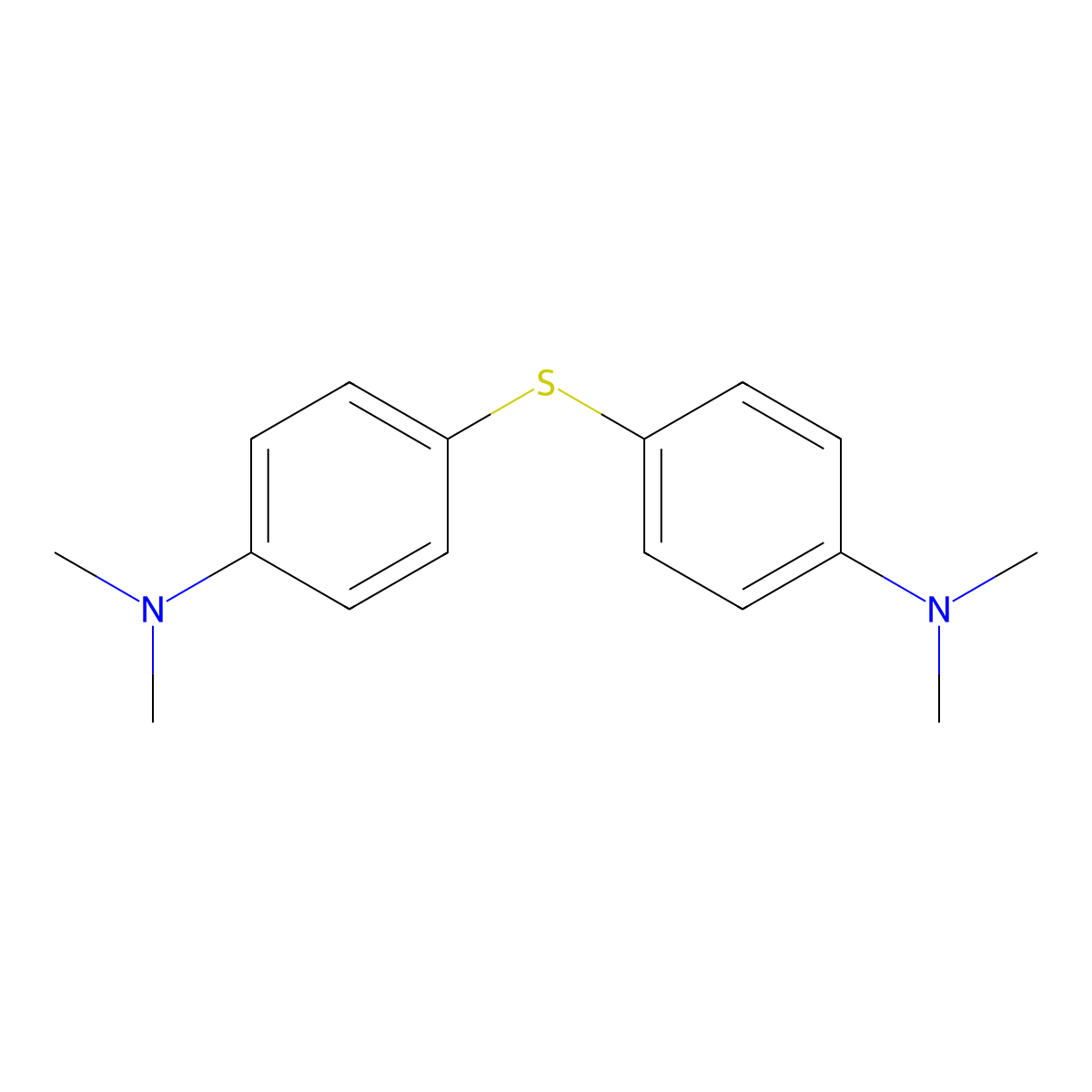 4,4'-Thiobis(N,N-dimethylbenzenamine) molecular structure, CAS 13604-44-9