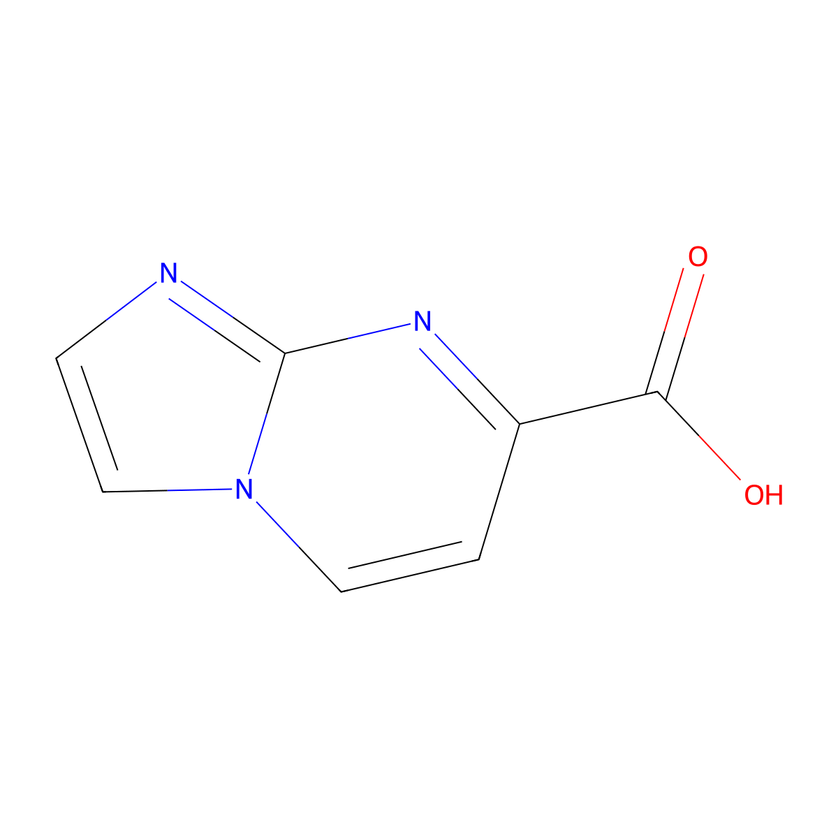 Imidazo[1,2-a]pyrimidine-7-carboxylic acid molecular structure, CAS 1360438-28-3