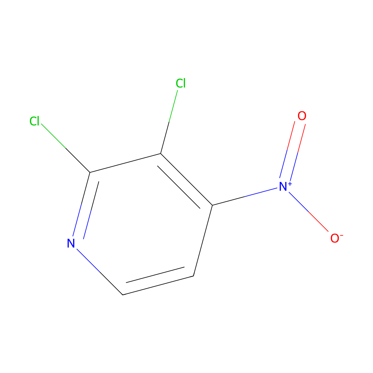 2,3-Dichloro-4-nitropyridine molecular structure, CAS 1360438-45-4