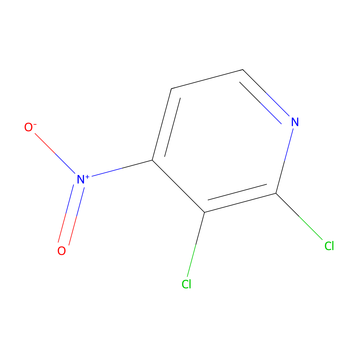 2,3-Dichloro-4-nitropyridine molecular structure, CAS 1360438-45-4