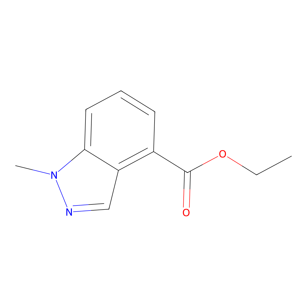 Ethyl 1-methyl-1H-indazole-4-carboxylate molecular structure, CAS 1360438-58-9