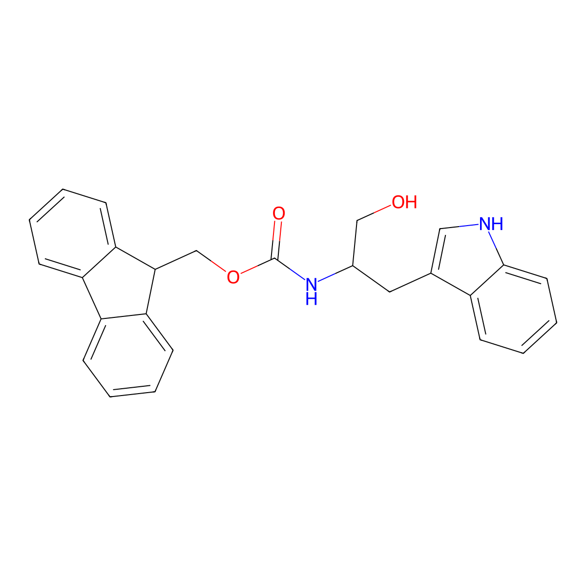 Fmoc-D-tryptophanol molecular structure, CAS 1360442-49-4