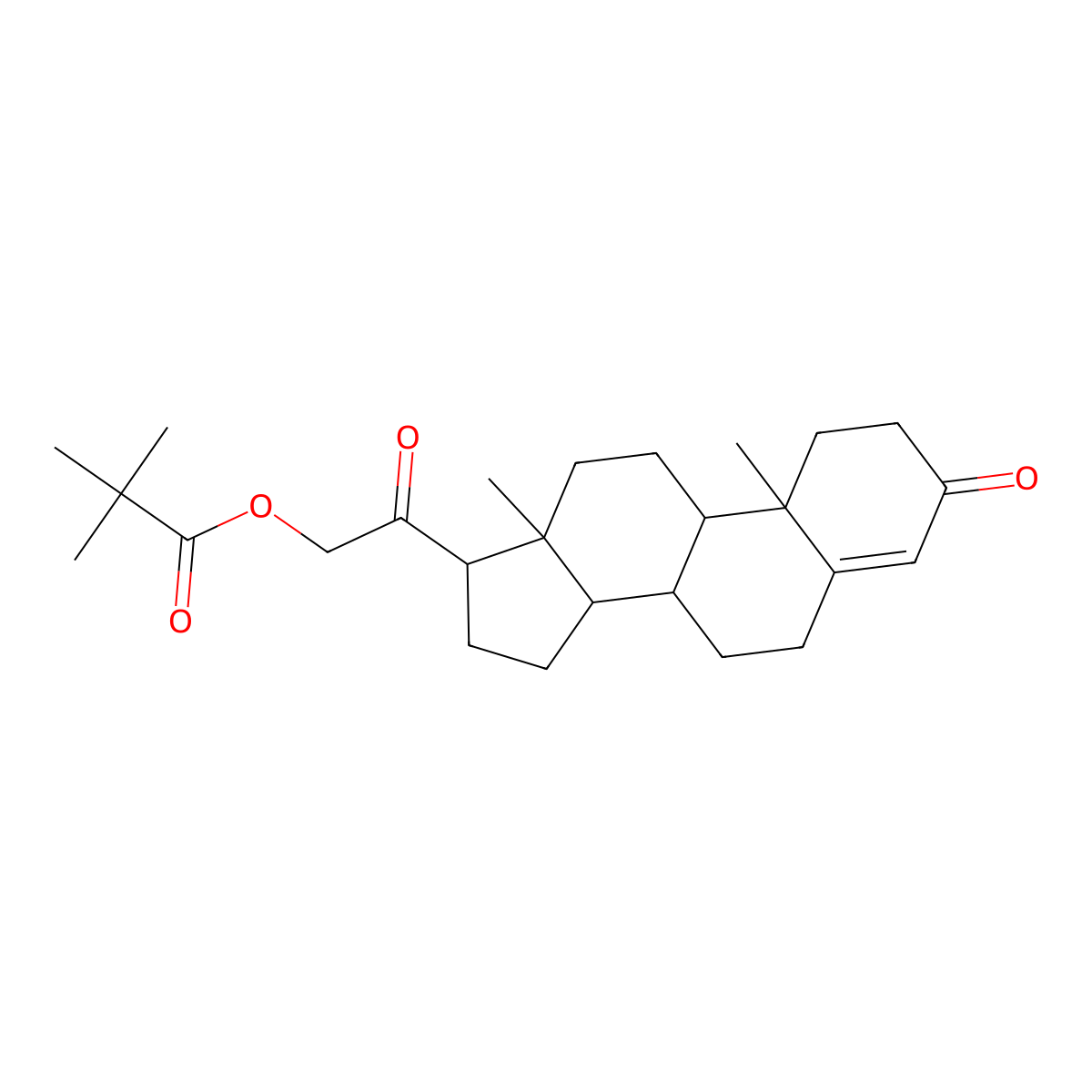 Desoxycorticosterone Pivalate molecular structure, CAS 1360461-57-9