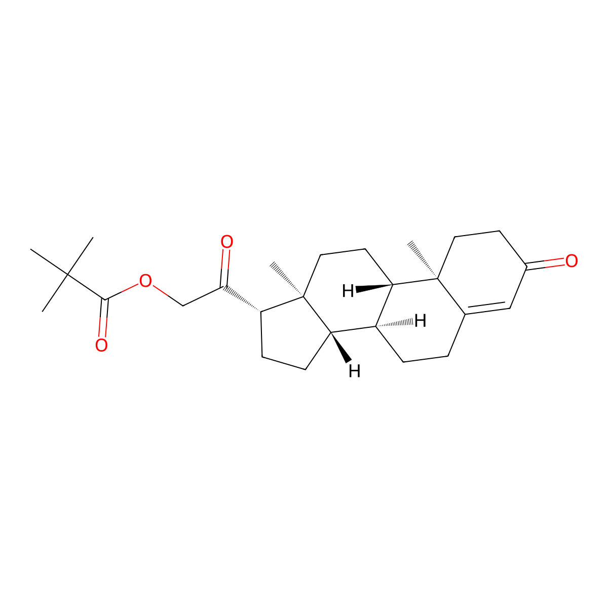 Desoxycorticosterone Pivalate molecular structure, CAS 1360461-57-9