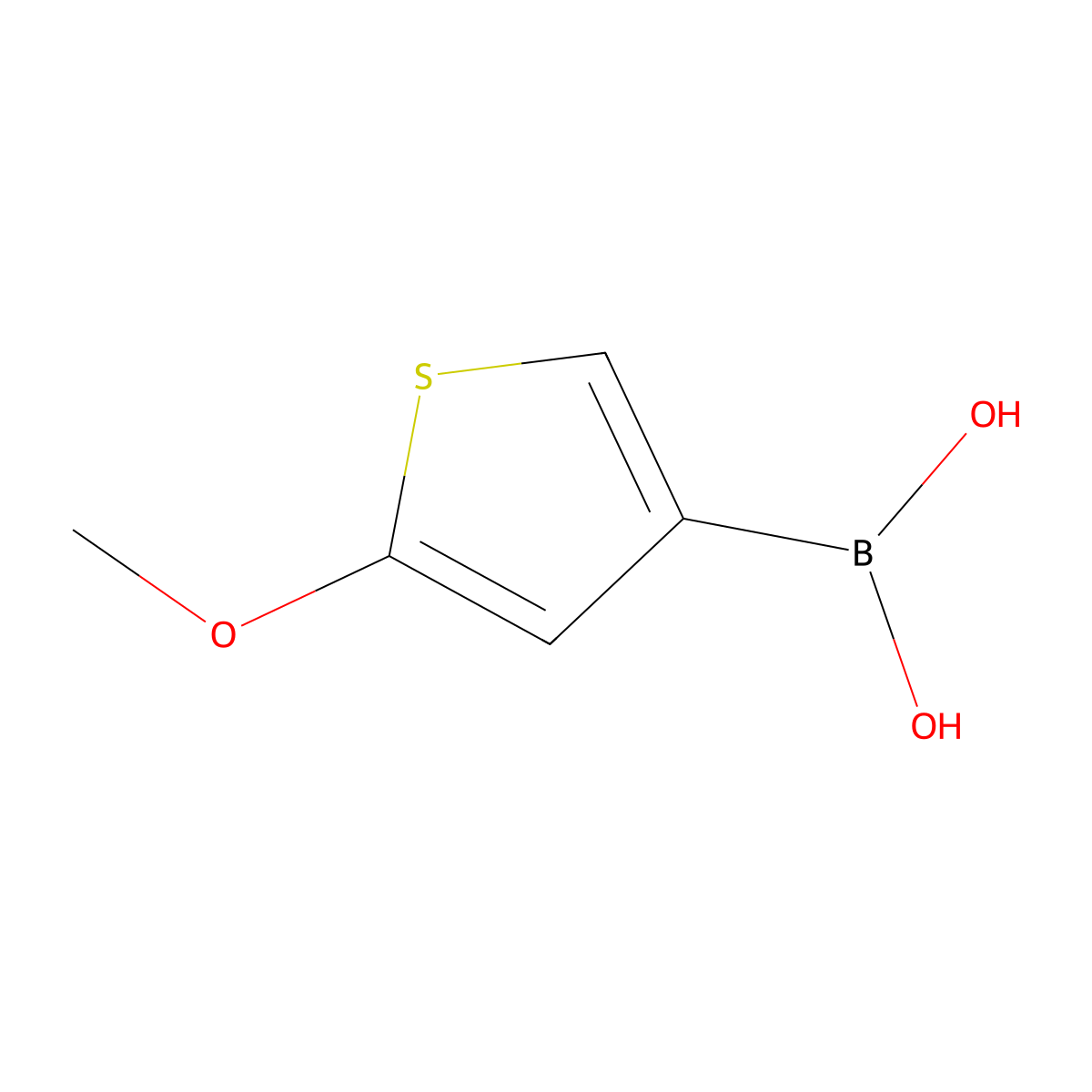 (5-Methoxythiophen-3-yl)boronic acid molecular structure, CAS 1360465-69-5