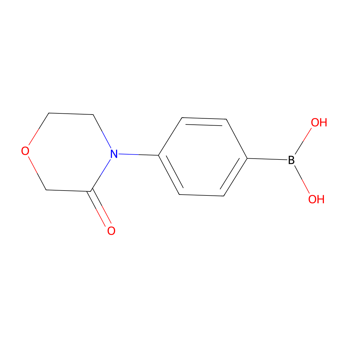 [4-(3-Oxomorpholin-4-yl)phenyl]boronic acid molecular structure, CAS 1360469-98-2