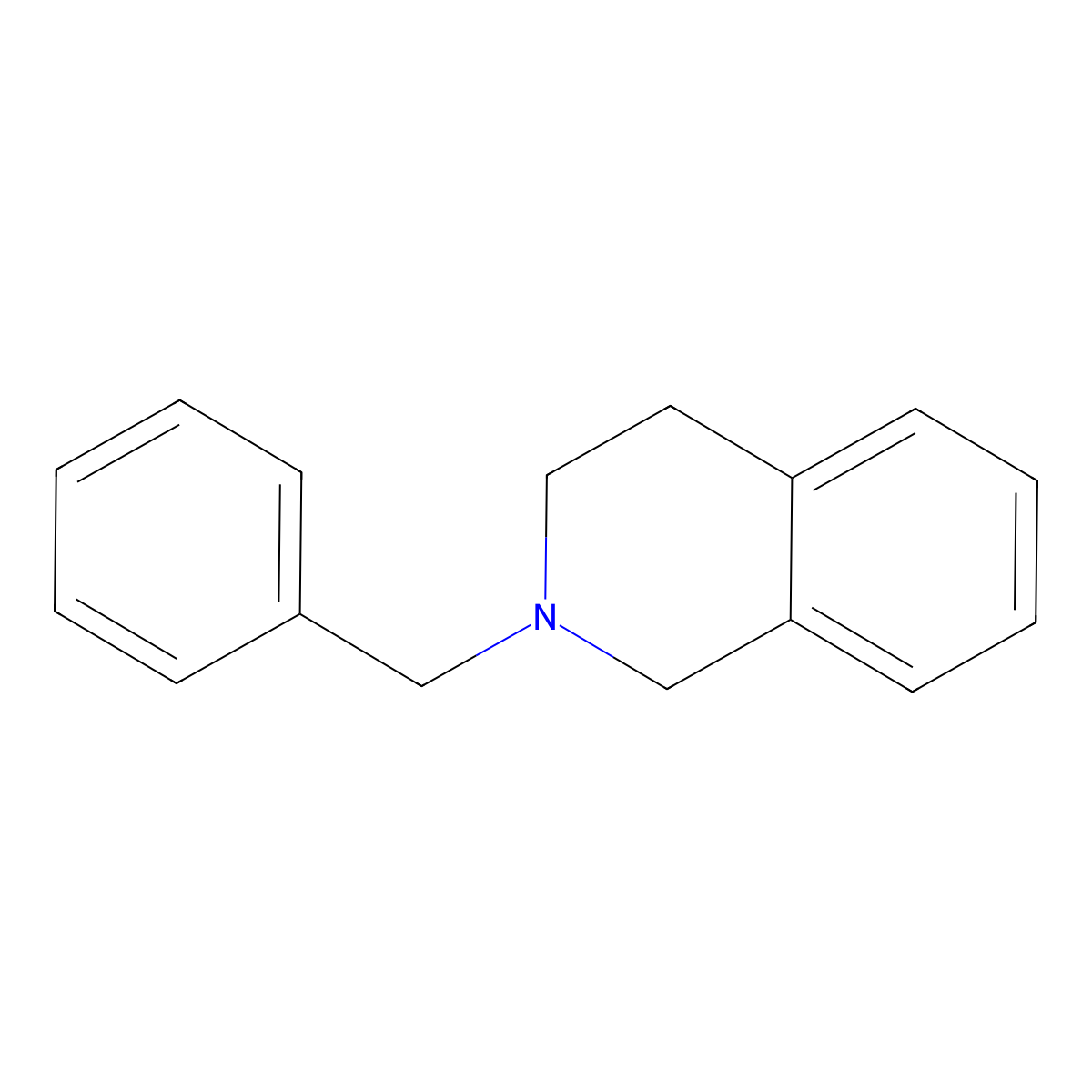 2-benzyl-3,4-dihydro-1H-isoquinoline molecular structure, CAS 13605-95-3