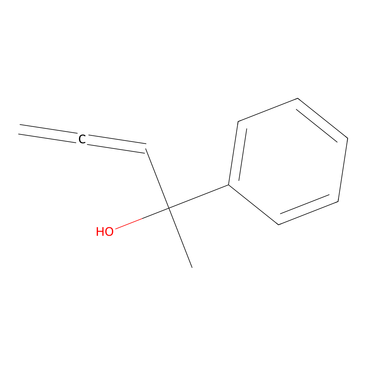 alpha-Methyl-alpha-1,2-propadien-1-ylbenzenemethanol molecular structure, CAS 136050-77-6