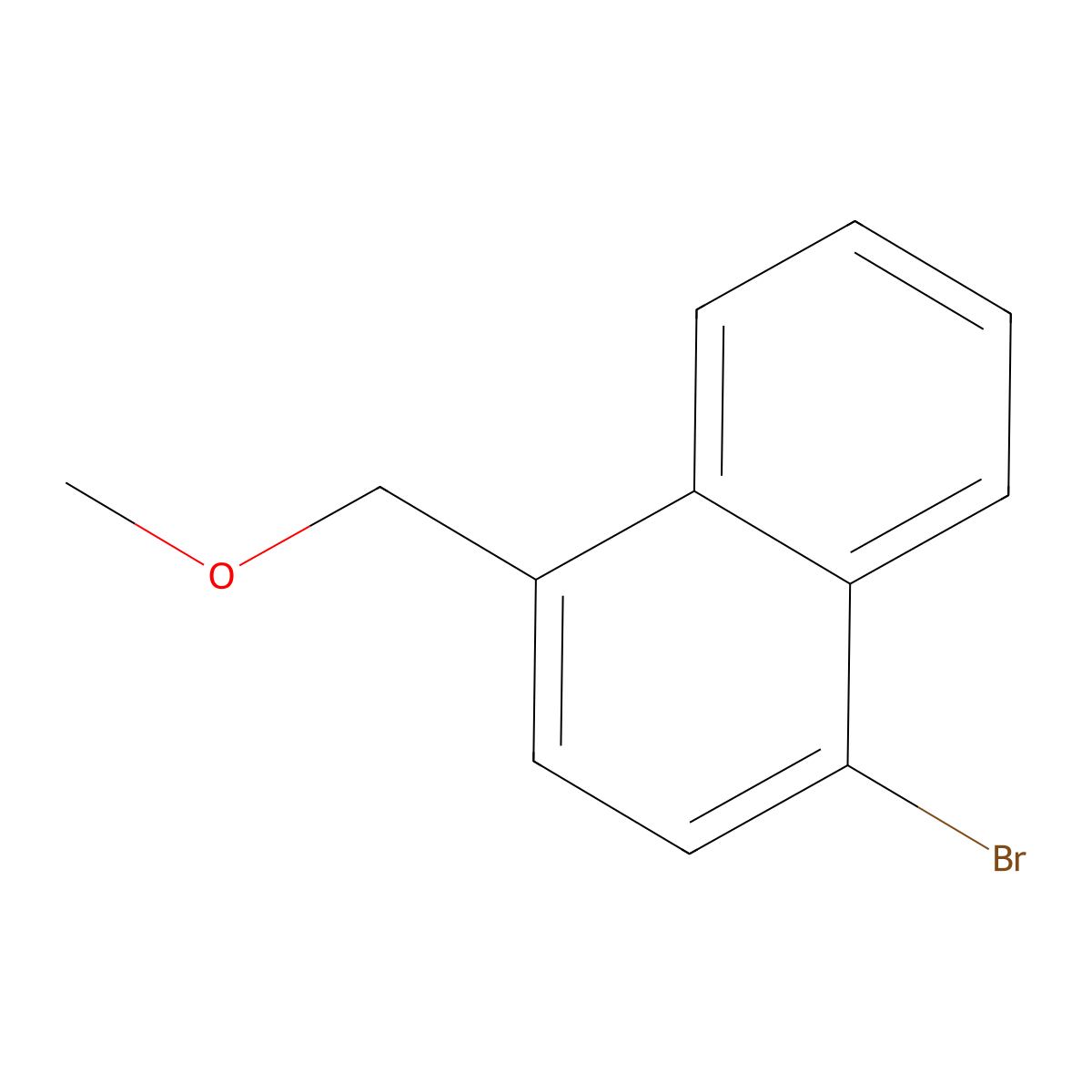 1-Bromo-4-(methoxymethyl)naphthalene molecular structure, CAS 136053-64-0