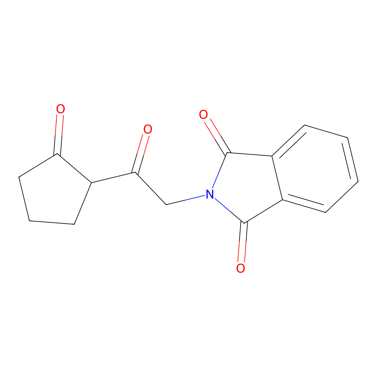 2-(Phthalimido-acetyl)-cyclopentanone molecular structure, CAS 1360547-50-7
