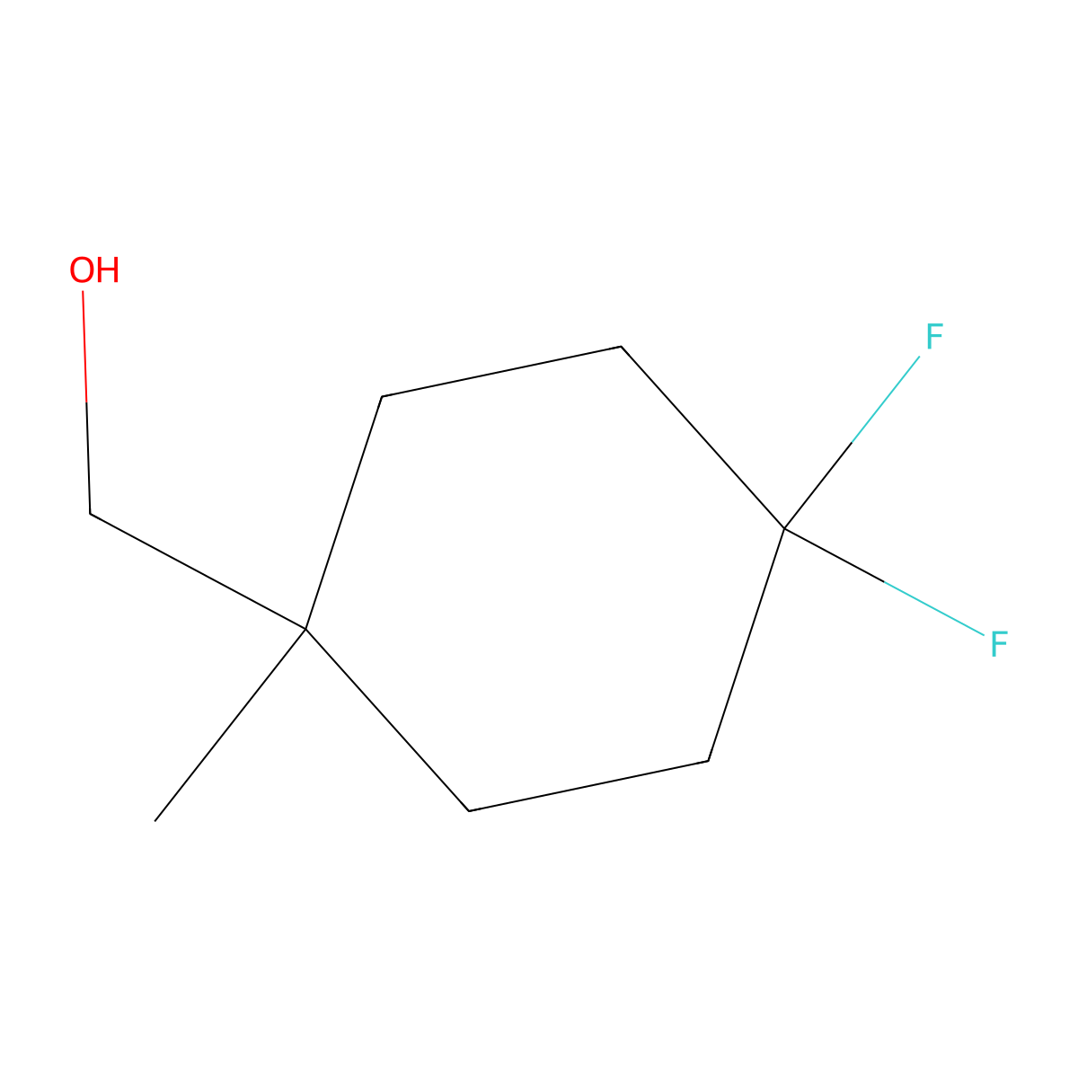 (4,4-Difluoro-1-methylcyclohexyl)methanol molecular structure, CAS 1360568-91-7
