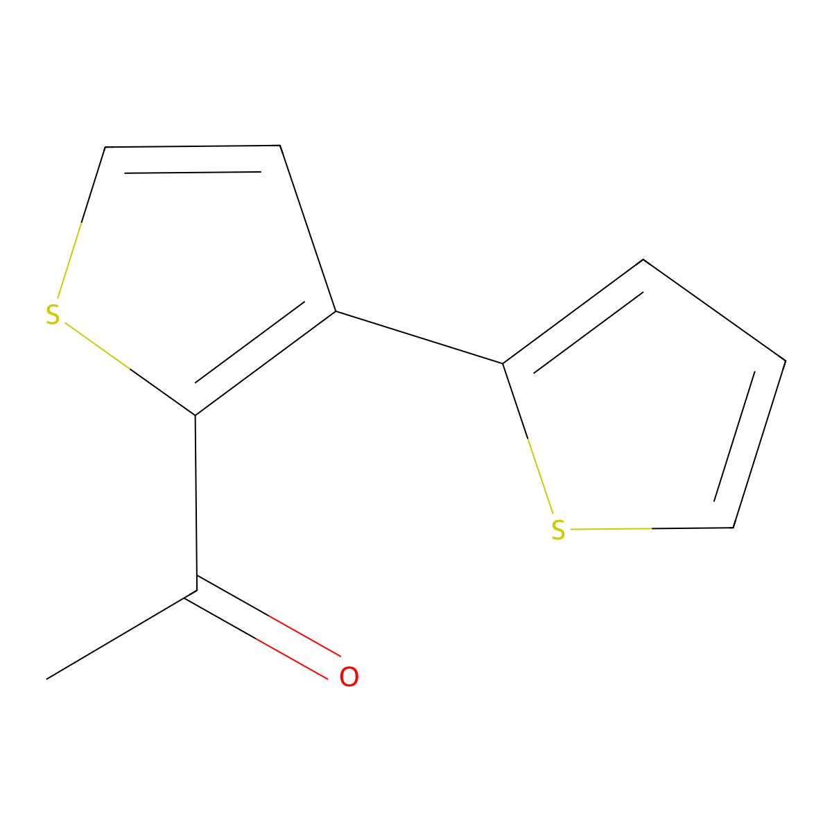 1-[3-(Thiophen-2-yl)thiophen-2-yl]ethan-1-one molecular structure, CAS 1360592-48-8