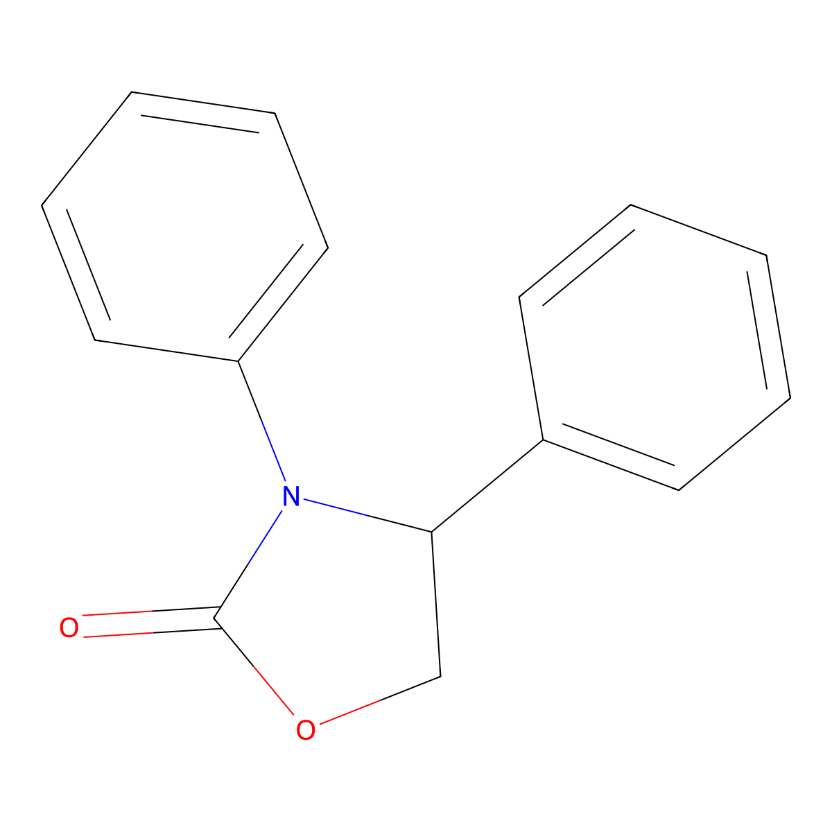 2-Oxazolidinone, 3,4-diphenyl- molecular structure, CAS 13606-71-8
