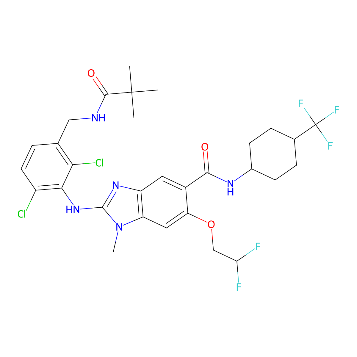 Vipoglanstat molecular structure, CAS 1360622-01-0
