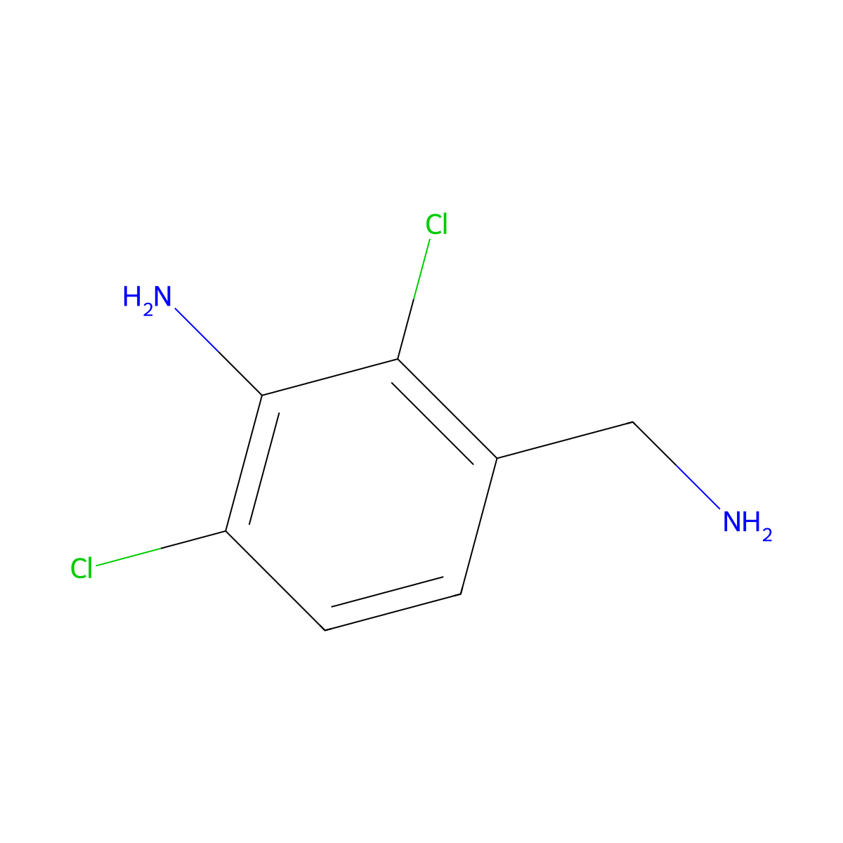 3-(Aminomethyl)-2,6-dichloroaniline molecular structure, CAS 1360623-97-7