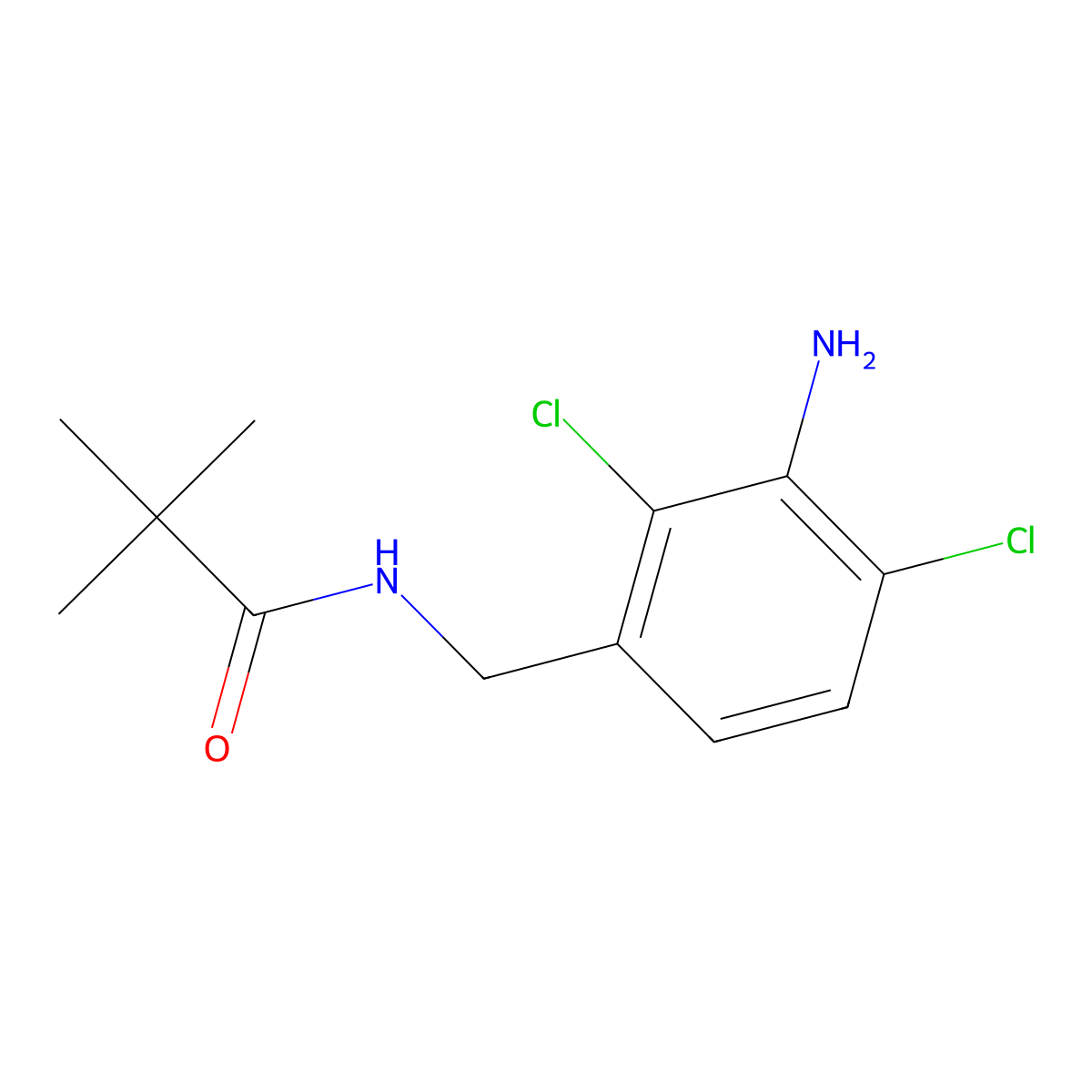 N-(3-Amino-2,4-dichlorobenzyl)pivalamide molecular structure, CAS 1360623-99-9