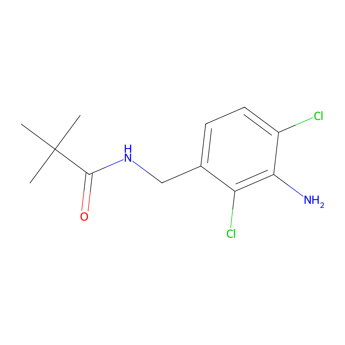 N-(3-Amino-2,4-dichlorobenzyl)pivalamide molecular structure, CAS 1360623-99-9