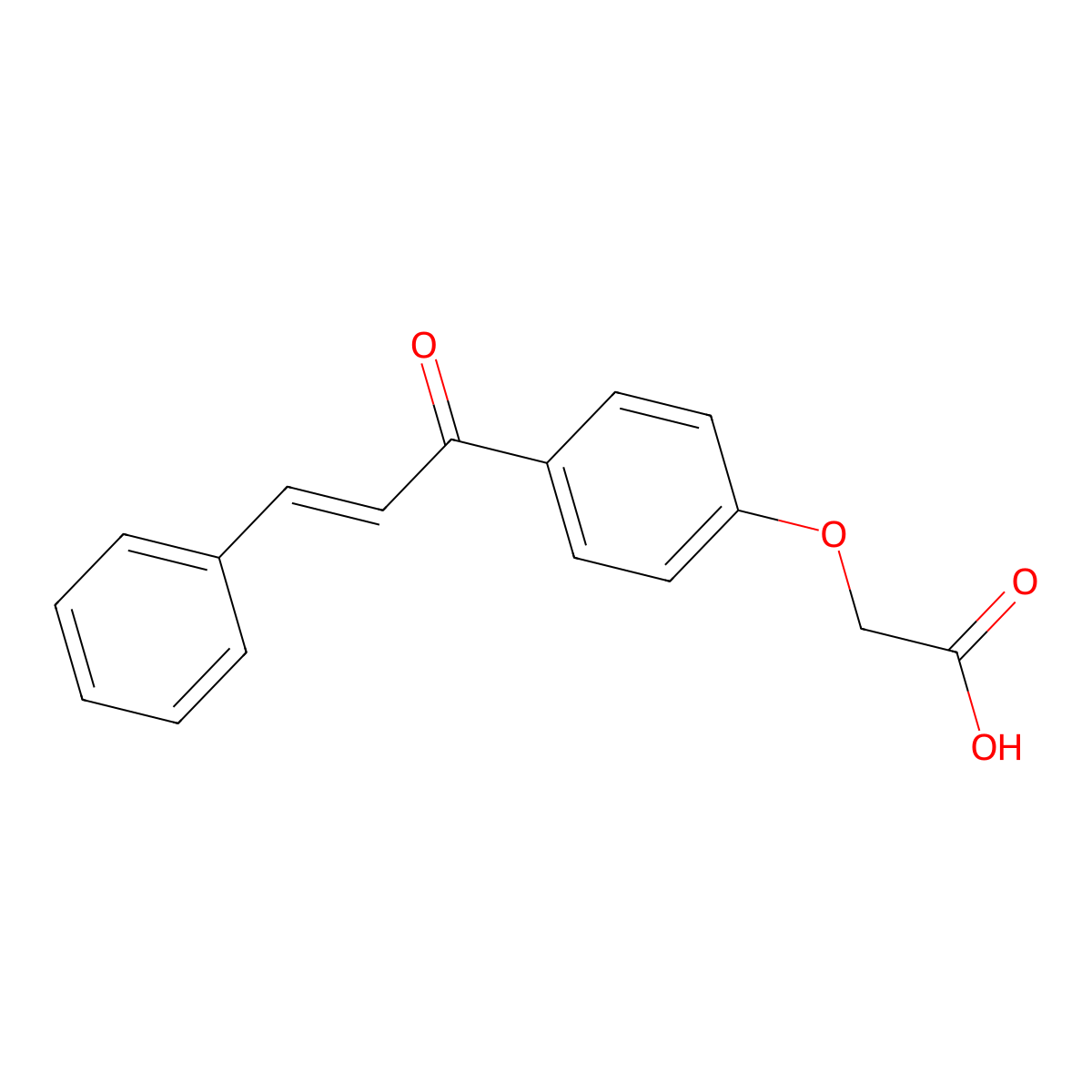 2-(4-Cinnamoylphenoxy)acetic acid molecular structure, CAS 136068-42-3