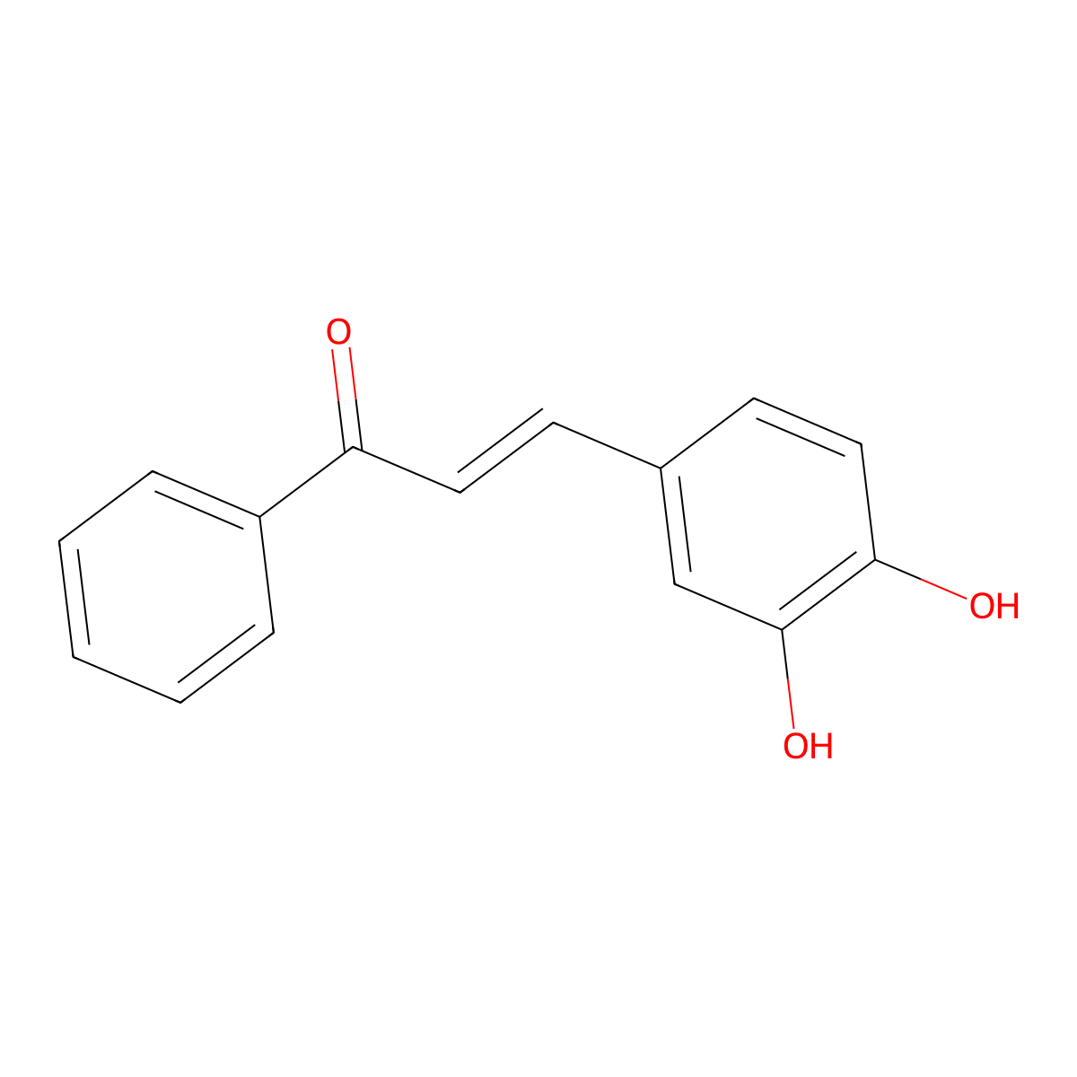 3,4-Dihydroxychalcone molecular structure, CAS 136068-43-4
