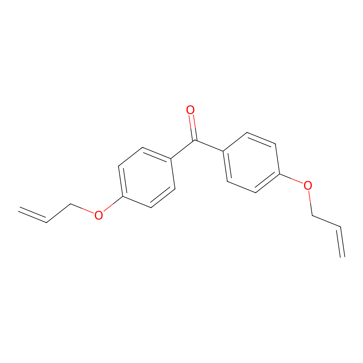 4,4'-Bis(allyloxy)benzophenone molecular structure, CAS 136074-26-5