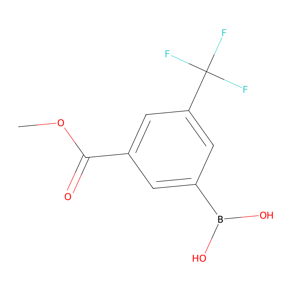 [3-(Methoxycarbonyl)-5-(trifluoromethyl)phenyl]boronic acid molecular structure, CAS 1360771-83-0