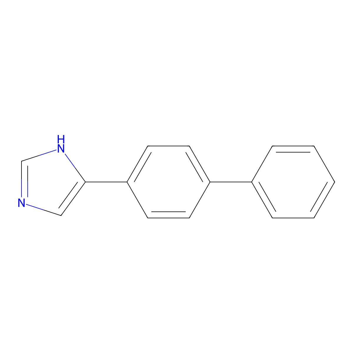 4-(Biphenyl-4-yl)-1H-imidazole molecular structure, CAS 13608-94-1
