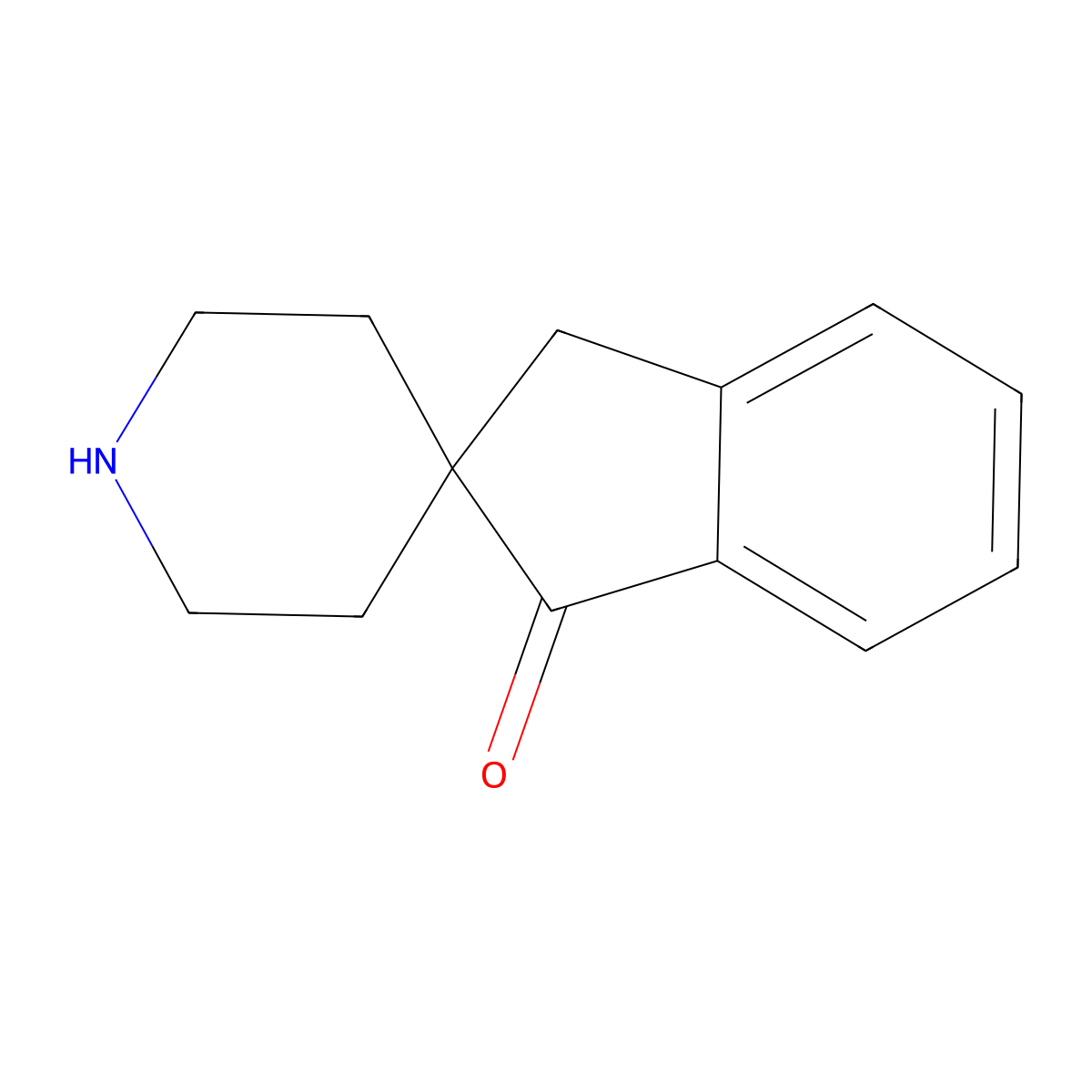 Spiro[indene-2,4'-piperidin]-1(3H)-one molecular structure, CAS 136080-25-6