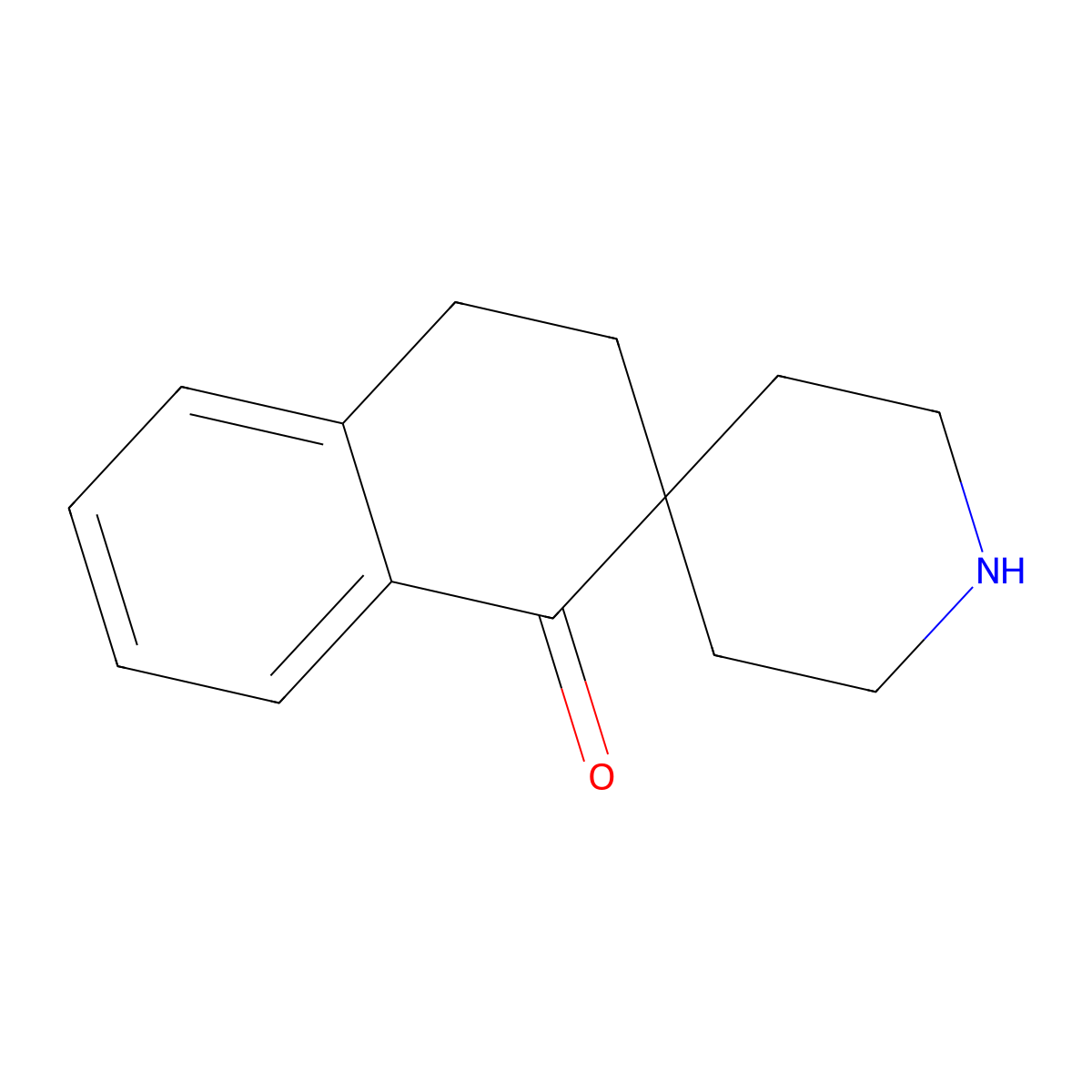 3,4-dihydro-1H-spiro[naphthalene-2,4'-piperidine]-1-one molecular structure, CAS 136080-34-7