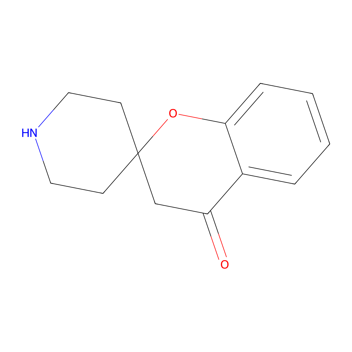 Spiro(chroman-2,4'-piperidin)-4-one molecular structure, CAS 136081-84-0