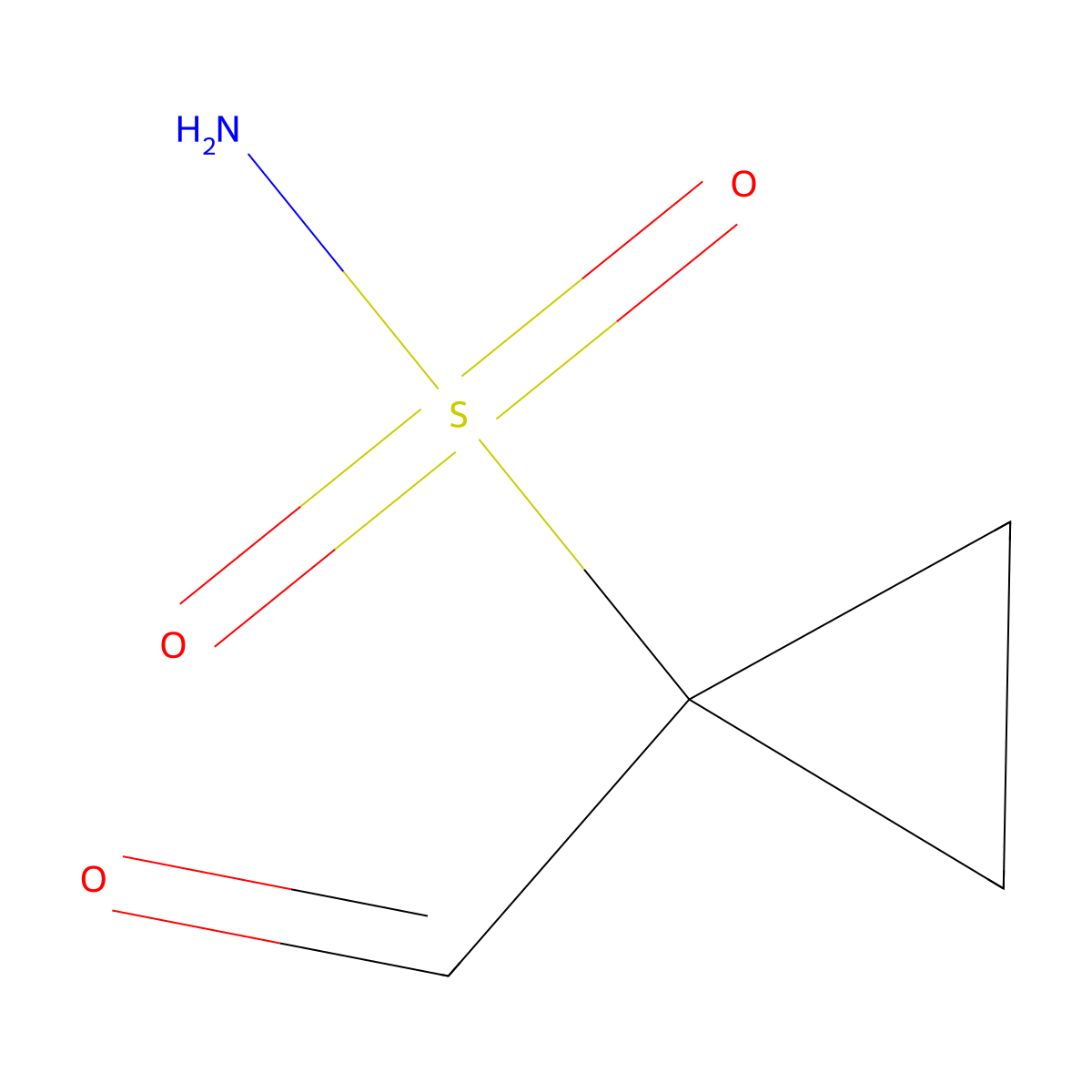 1-Formylcyclopropane-1-sulfonamide molecular structure, CAS 1360828-78-9