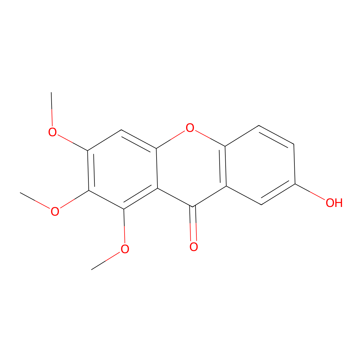 Onjixanthone I molecular structure, CAS 136083-92-6