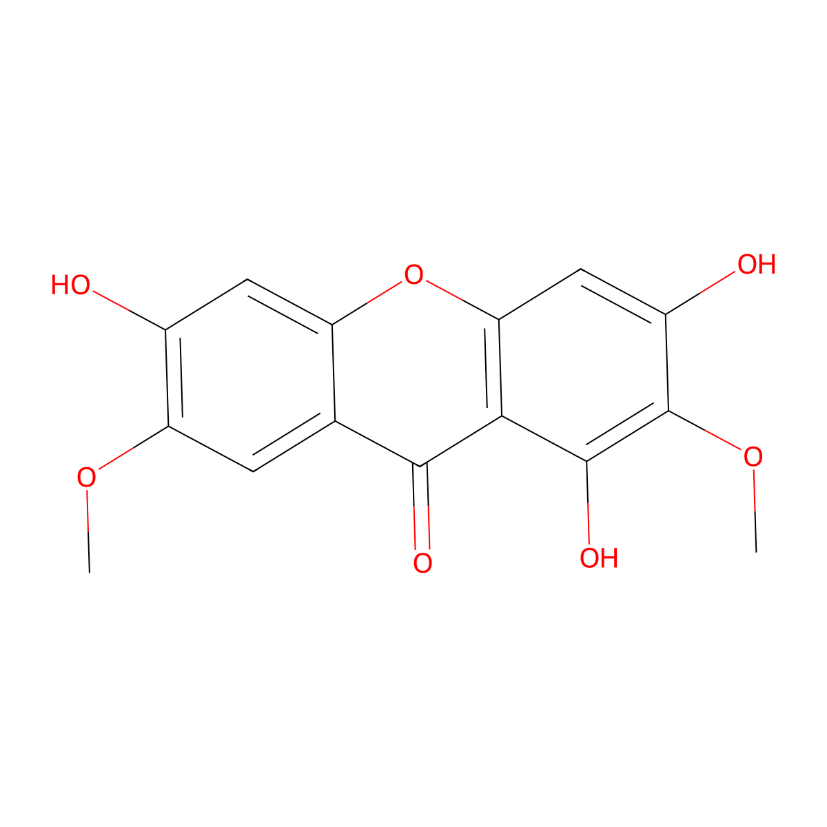 Onjixanthone II molecular structure, CAS 136083-93-7