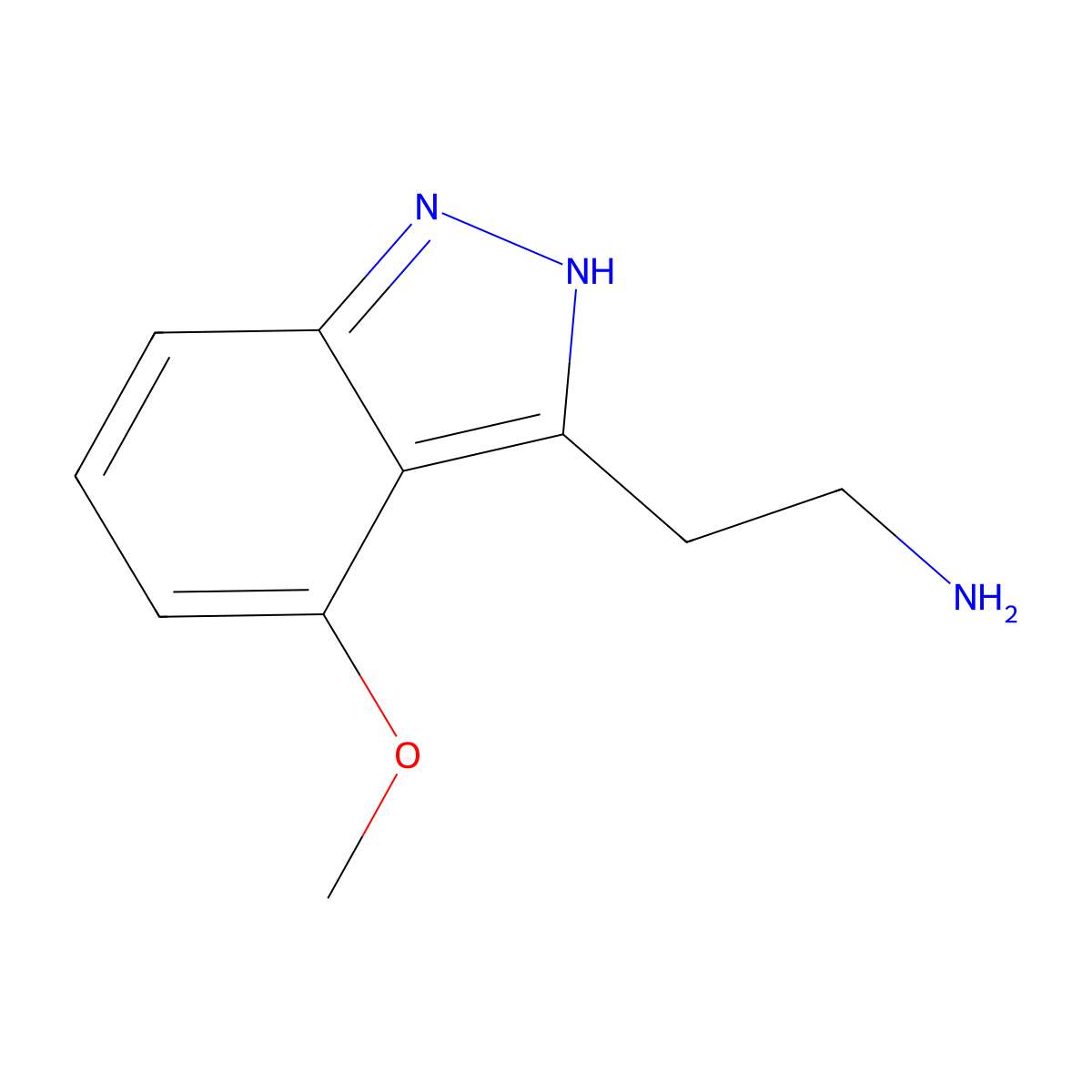2-(4-Methoxy-1H-indazol-3-yl)ethanamine molecular structure, CAS 1360884-82-7