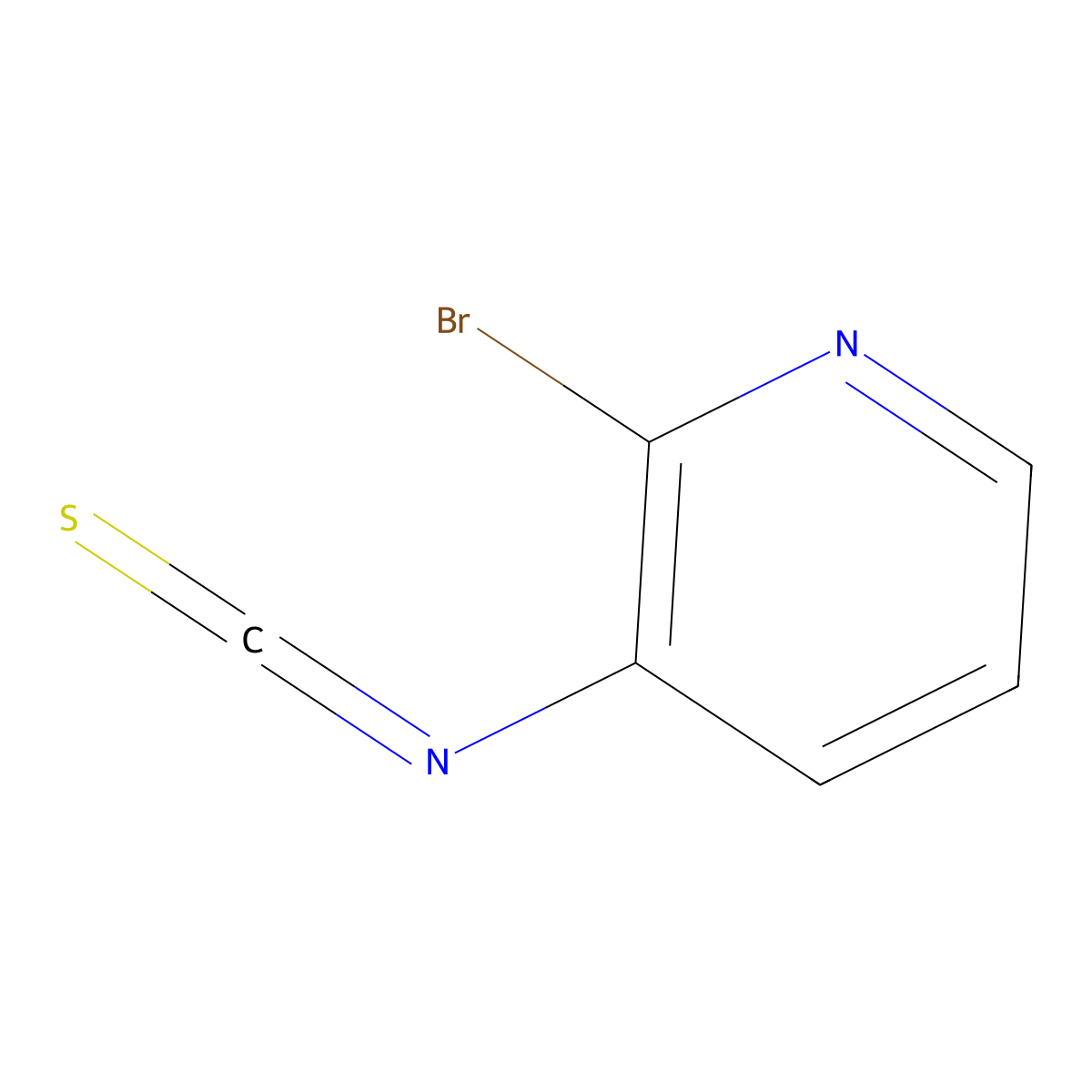2-Bromo-3-isothiocyanatopyridine molecular structure, CAS 1360887-36-0