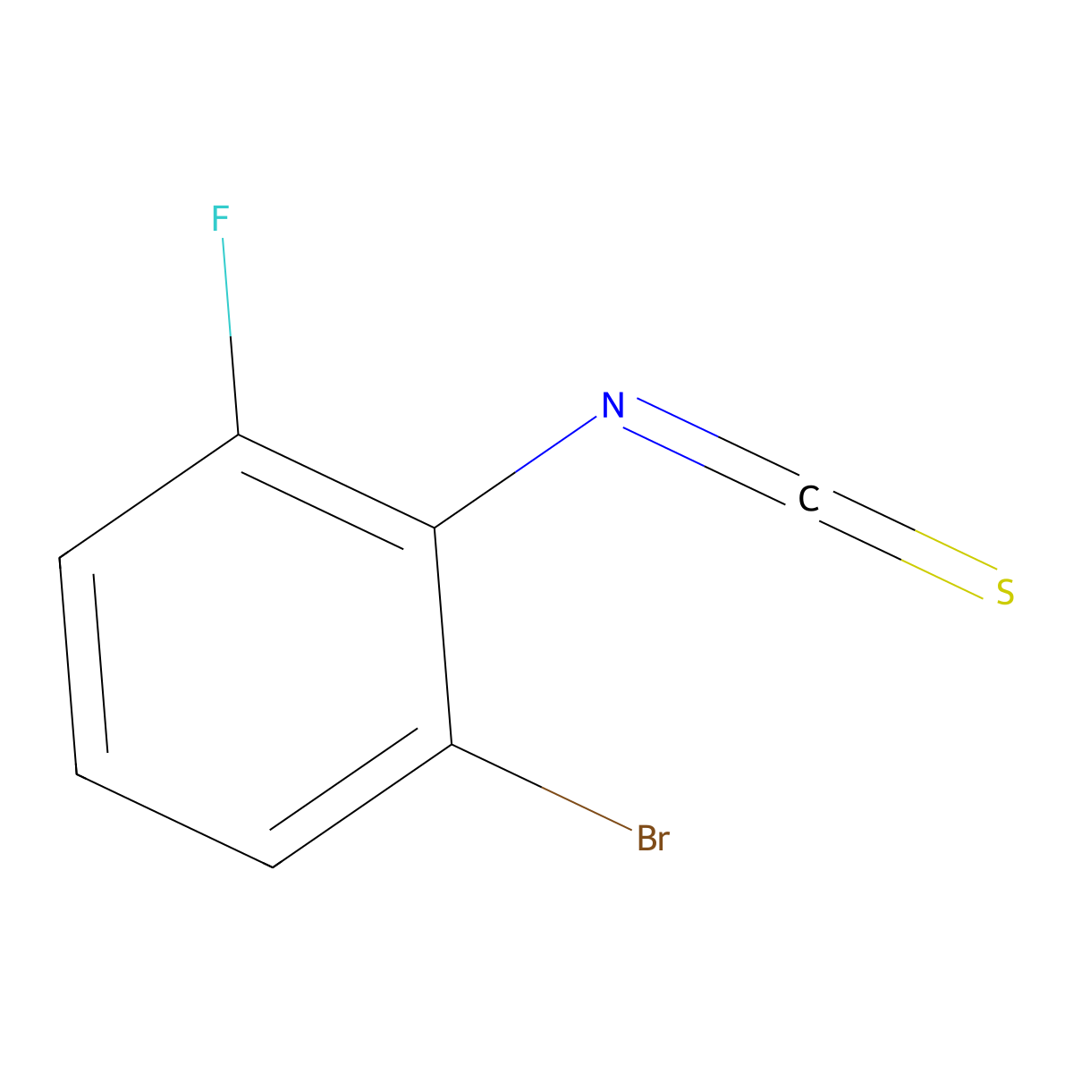 2-Bromo-6-fluorophenylisothiocyanate molecular structure, CAS 1360888-03-4
