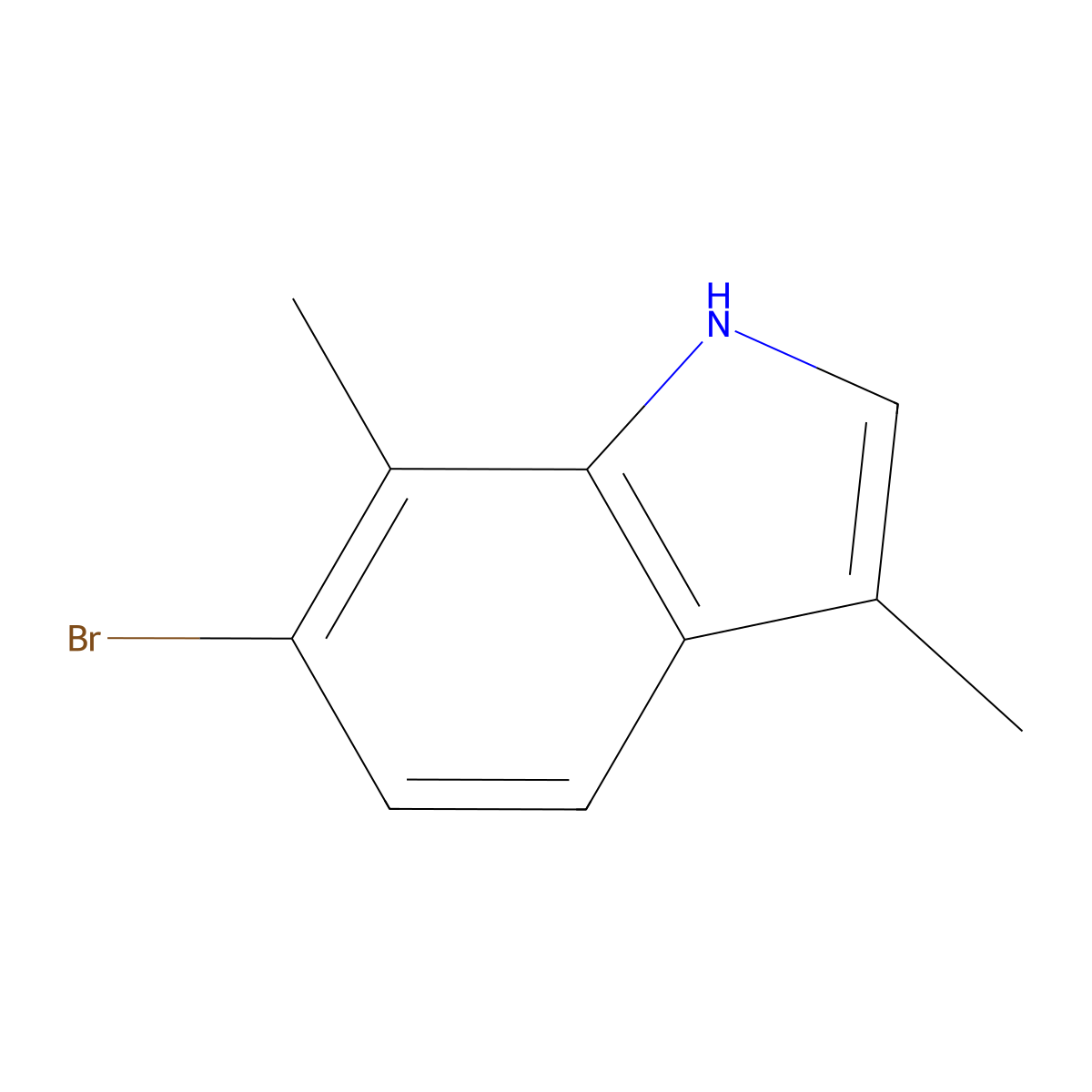 6-Bromo-3,7-dimethyl-1H-indole molecular structure, CAS 1360888-14-7