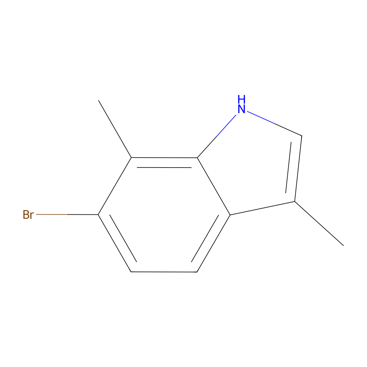 6-Bromo-3,7-dimethyl-1H-indole molecular structure, CAS 1360888-14-7