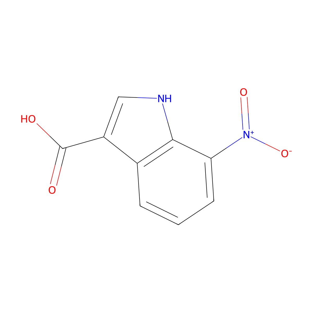 7-Nitro-1h-indole-3-carboxylic acid molecular structure, CAS 1360891-19-5