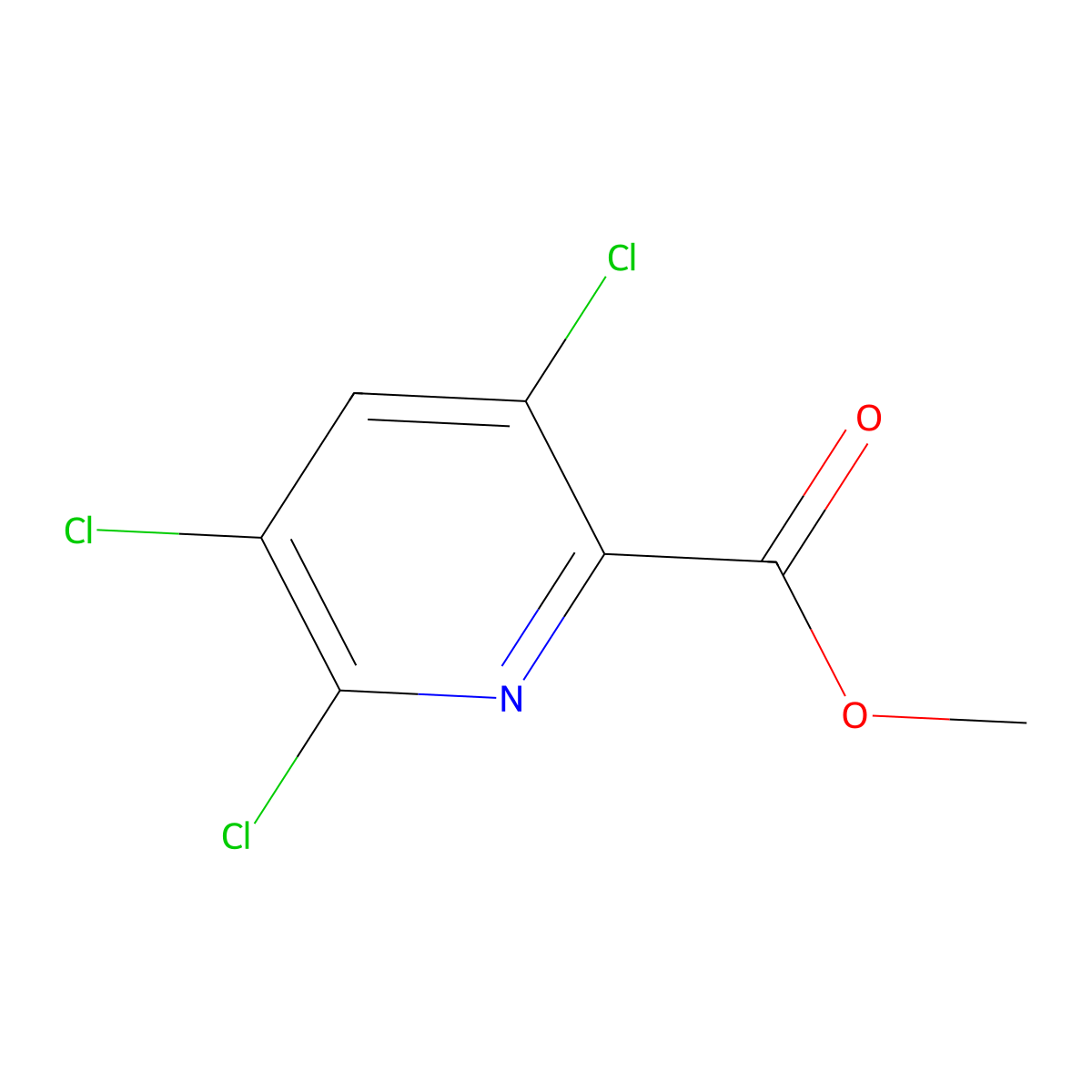 Methyl 3,5,6-trichloropicolinate molecular structure, CAS 1360894-25-2