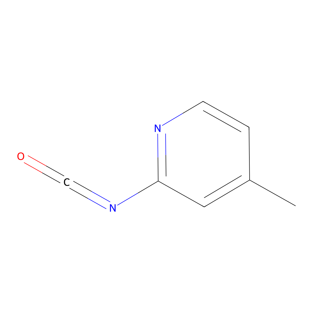 2-Isocyanato-4-methylpyridine molecular structure, CAS 1360898-05-0