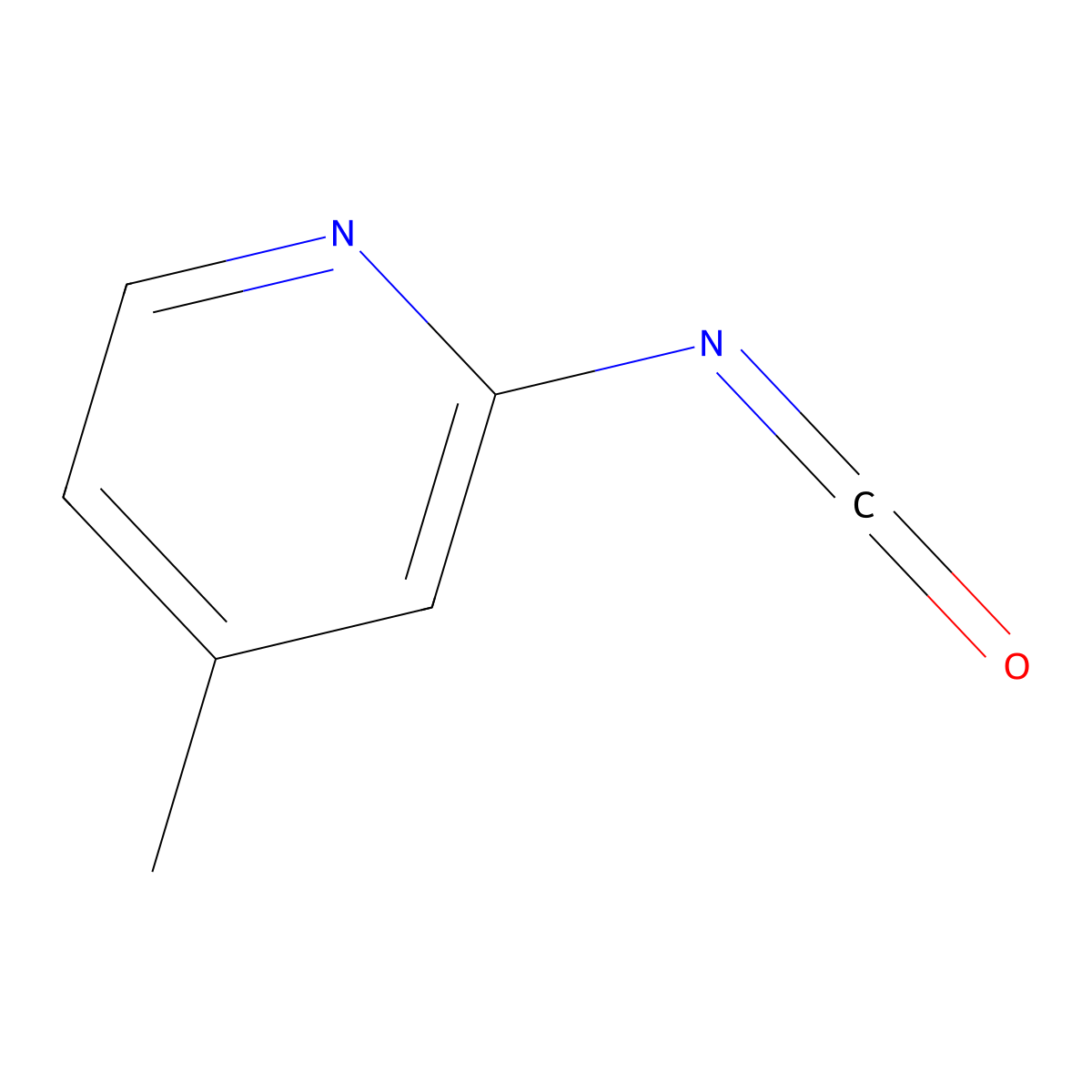 2-Isocyanato-4-methylpyridine molecular structure, CAS 1360898-05-0