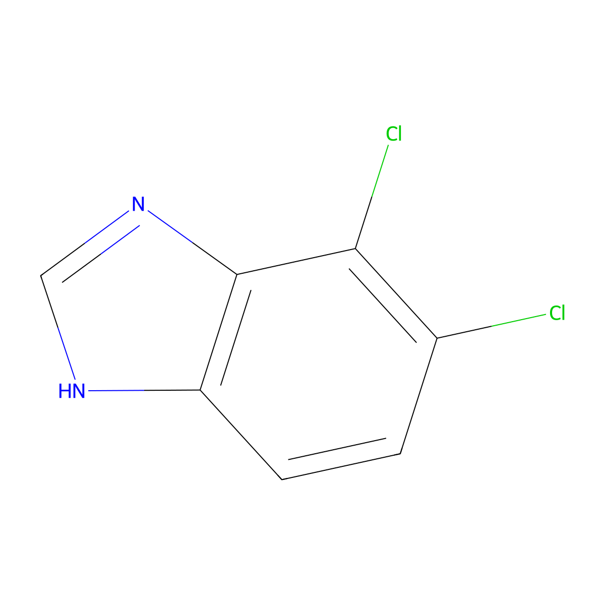 6,7-Dichloro-1H-benzo[d]imidazole molecular structure, CAS 1360899-36-0