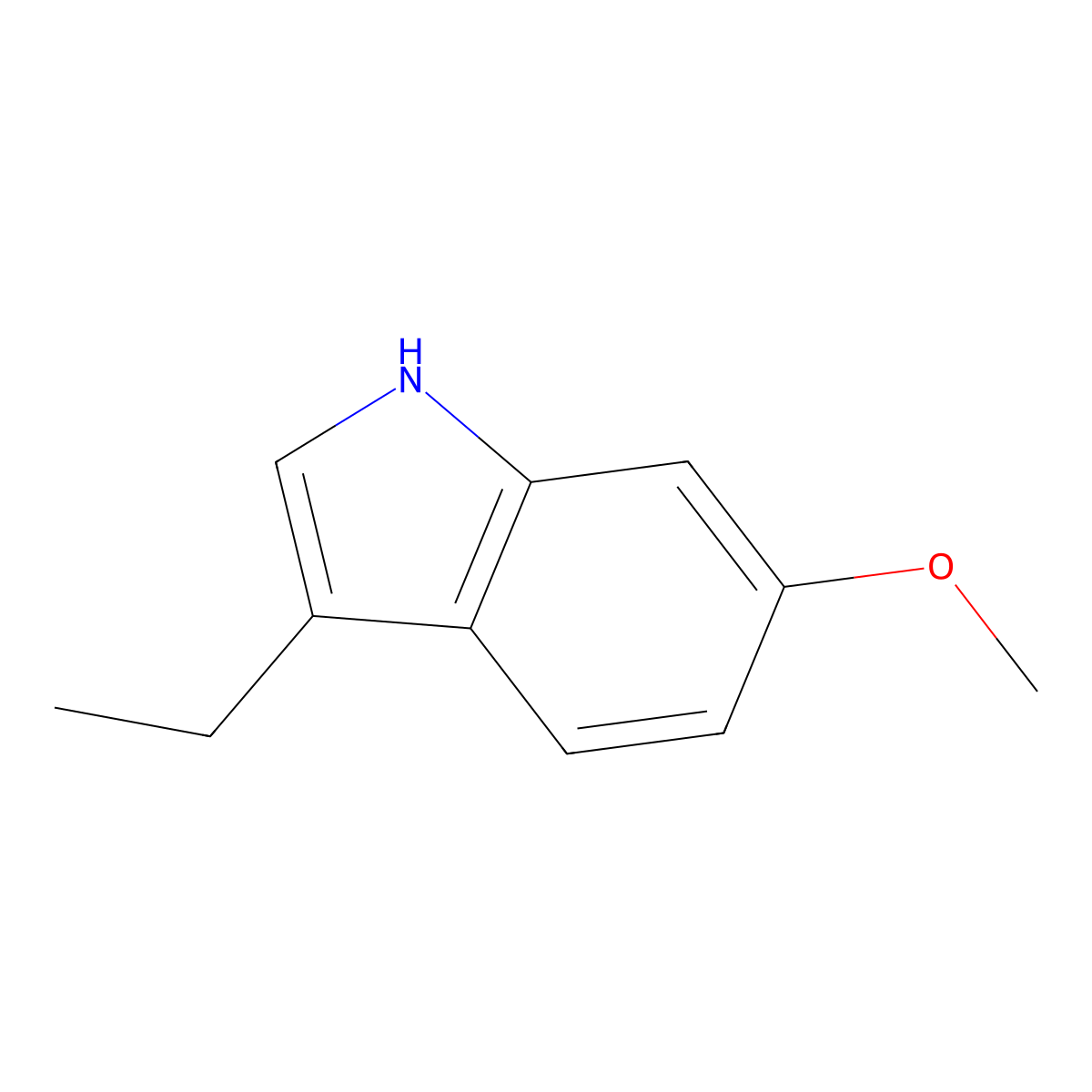 3-ethyl-6-methoxy-1H-indole molecular structure, CAS 1360899-61-1
