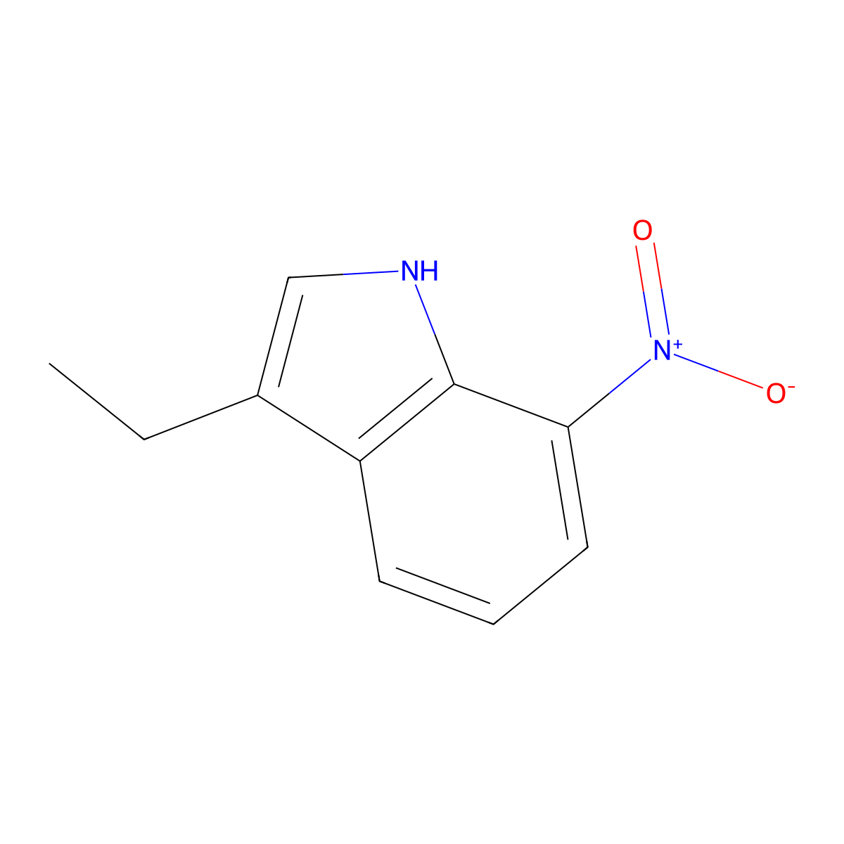 3-Ethyl-7-nitro-1H-indole molecular structure, CAS 1360899-67-7