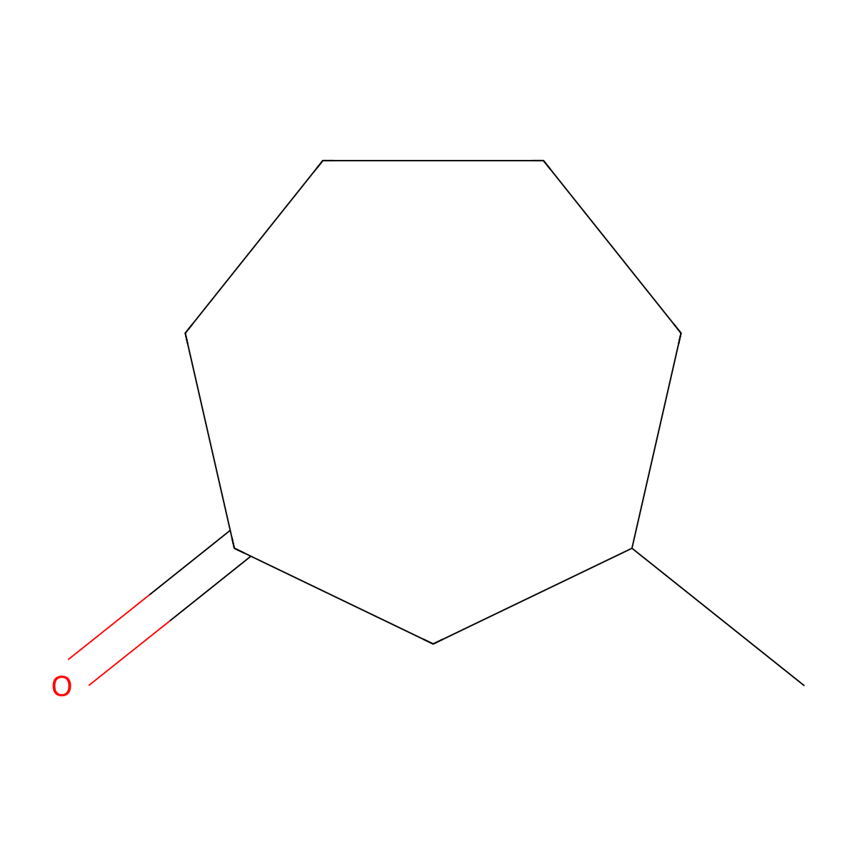 (3R)-3-methylcycloheptan-1-one molecular structure, CAS 13609-58-0