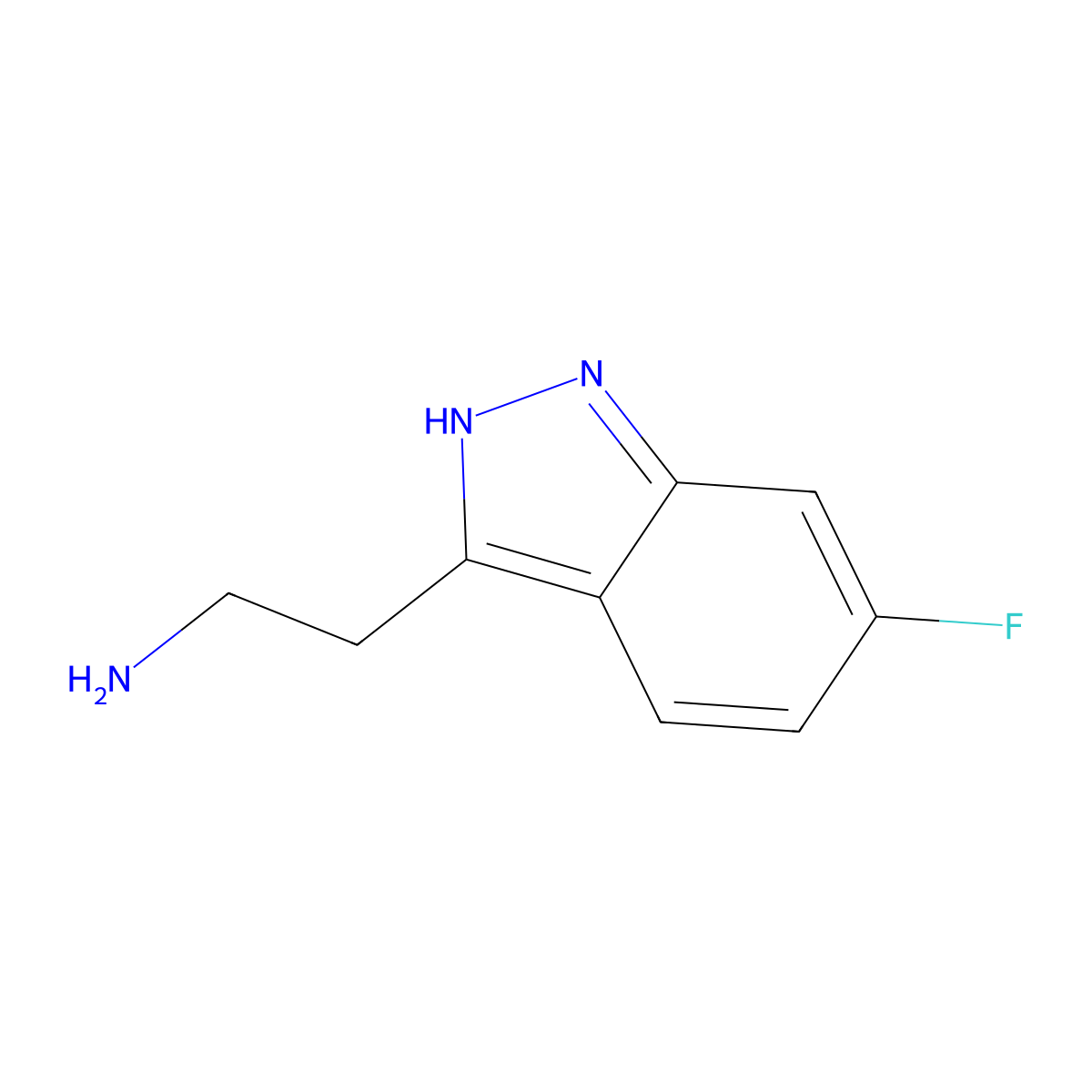 2-(6-Fluoro-1H-indazol-3-yl)ethanamine molecular structure, CAS 1360915-49-6