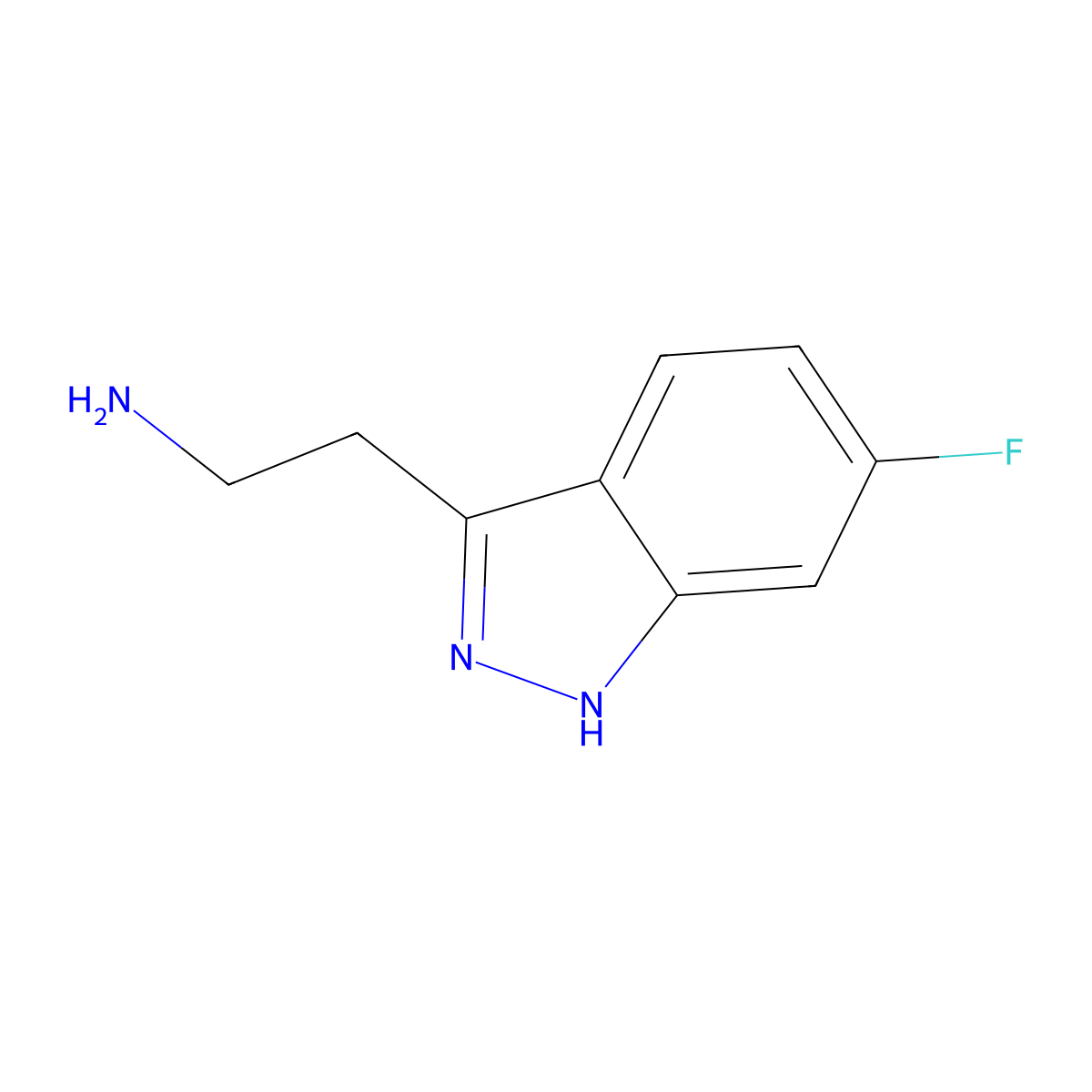 2-(6-Fluoro-1H-indazol-3-yl)ethanamine molecular structure, CAS 1360915-49-6
