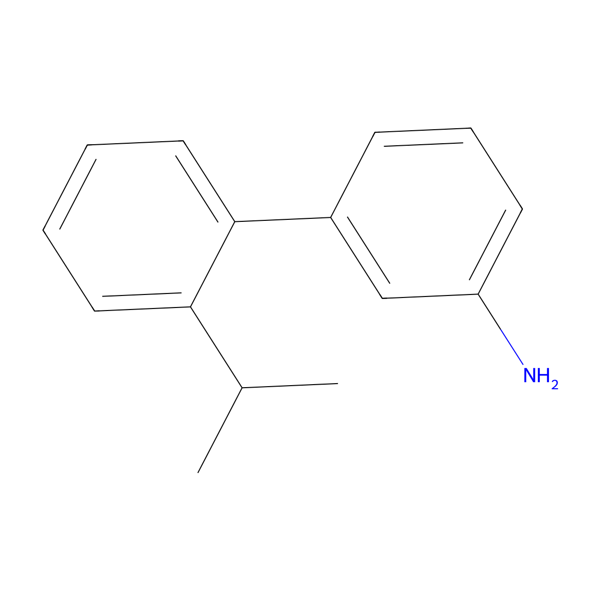 2'-Isopropyl-[1,1'-biphenyl]-3-amine molecular structure, CAS 1360924-36-2