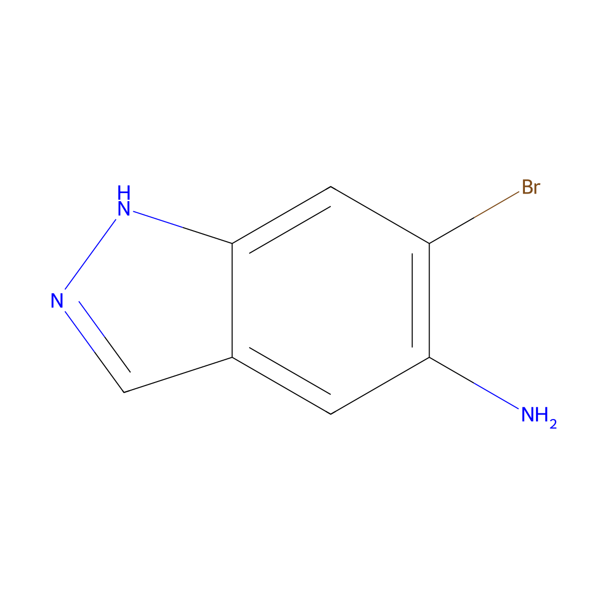 6-bromo-1H-indazol-5-amine molecular structure, CAS 1360928-41-1